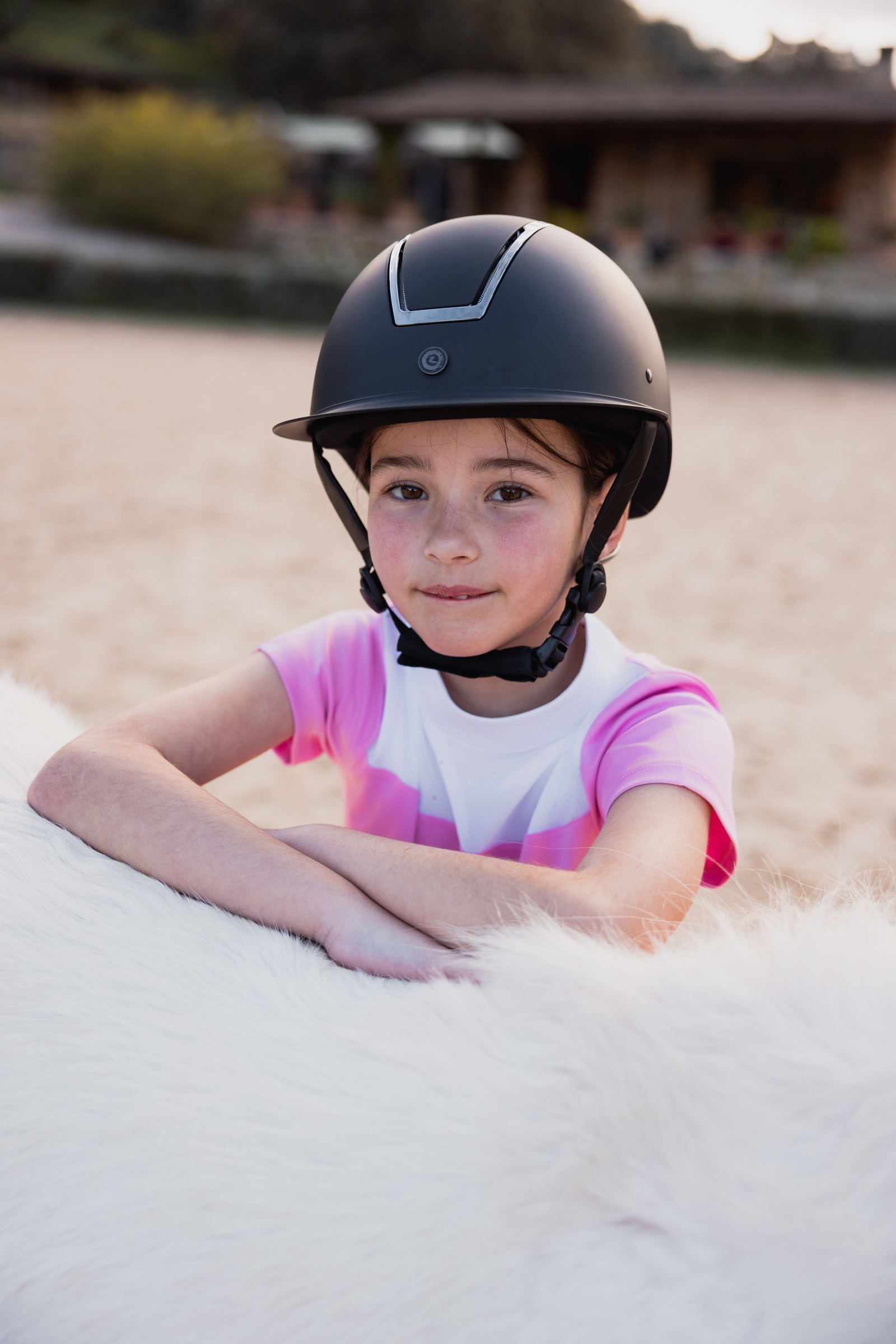 Horze Kaya St&aelig;vnebluse med Rhinsten, b&oslash;rnemodel