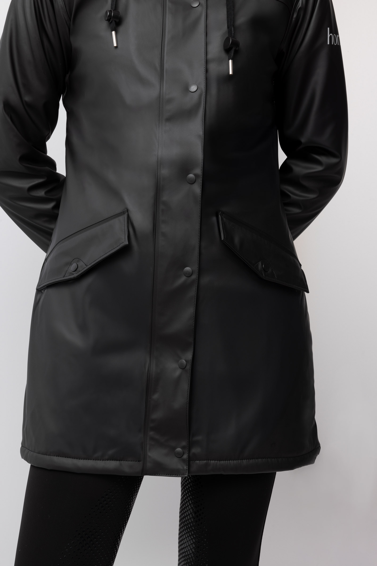 Horze Billie PU-Regnjakke med fleece, damer