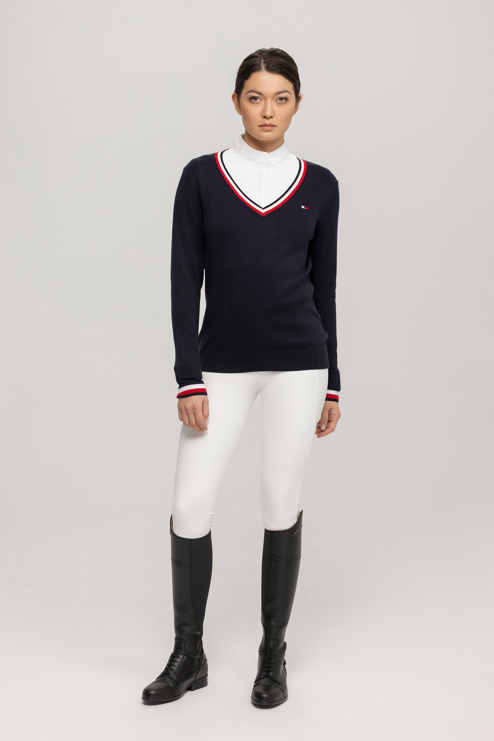 Tommy Hilfiger Equestrian Indiana dame V-hals sweater