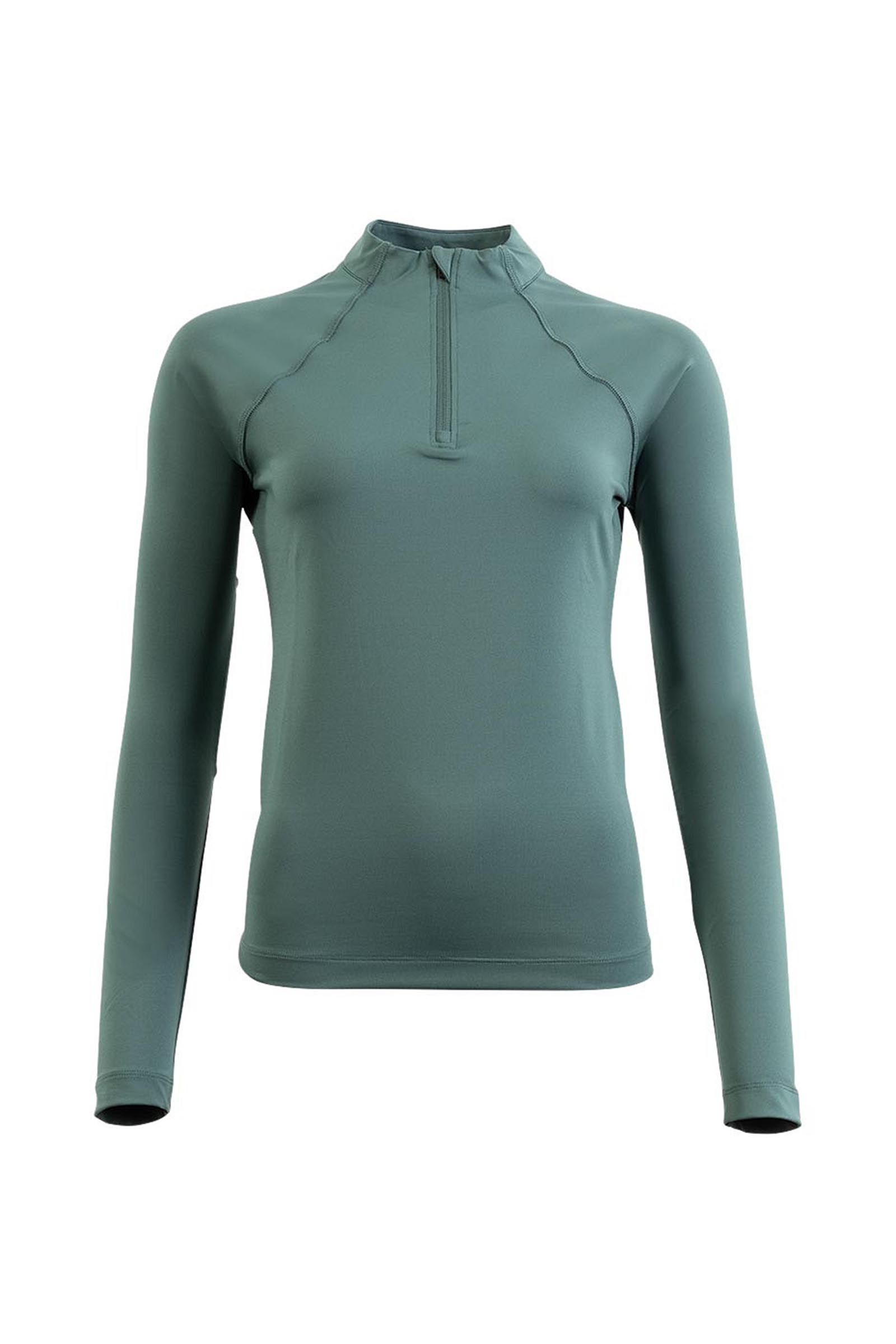 BR CLX dames lang&aelig;rmet zip up shirt