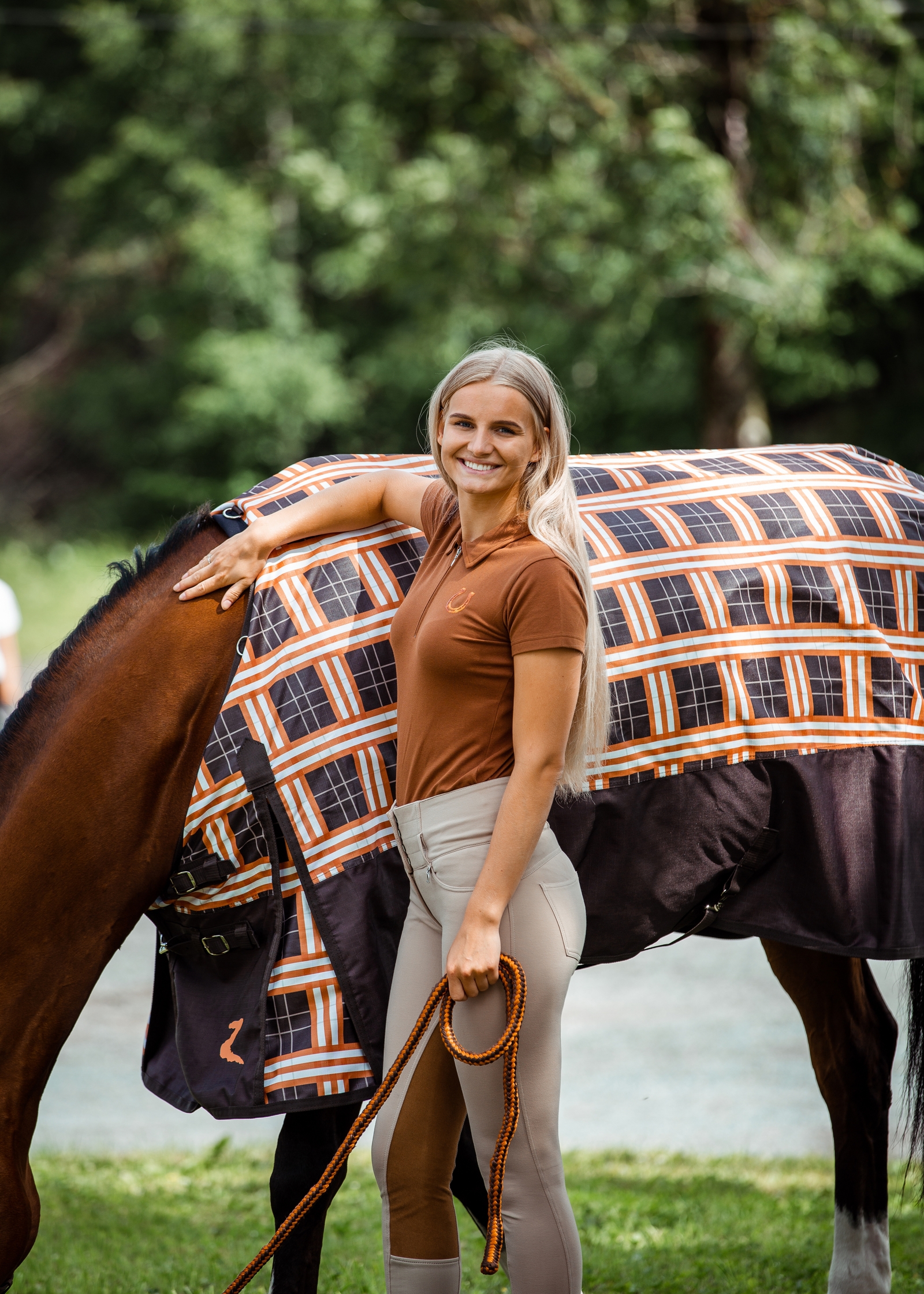 Horze Amy kort&aelig;rmet poloshirt i bomuldsstretch, damemodel