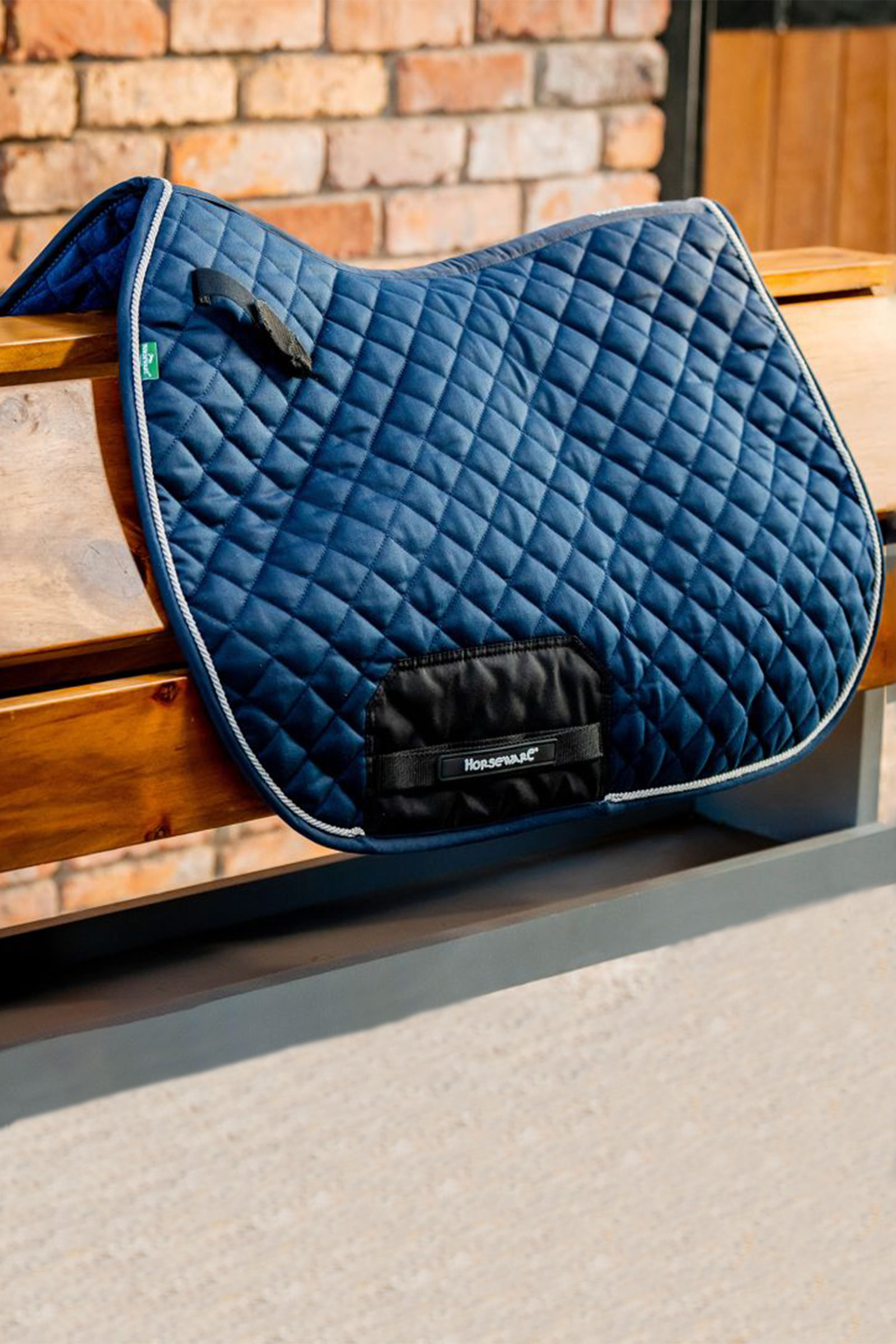 Navy Horseware Signature forårsdressursadelunderlag