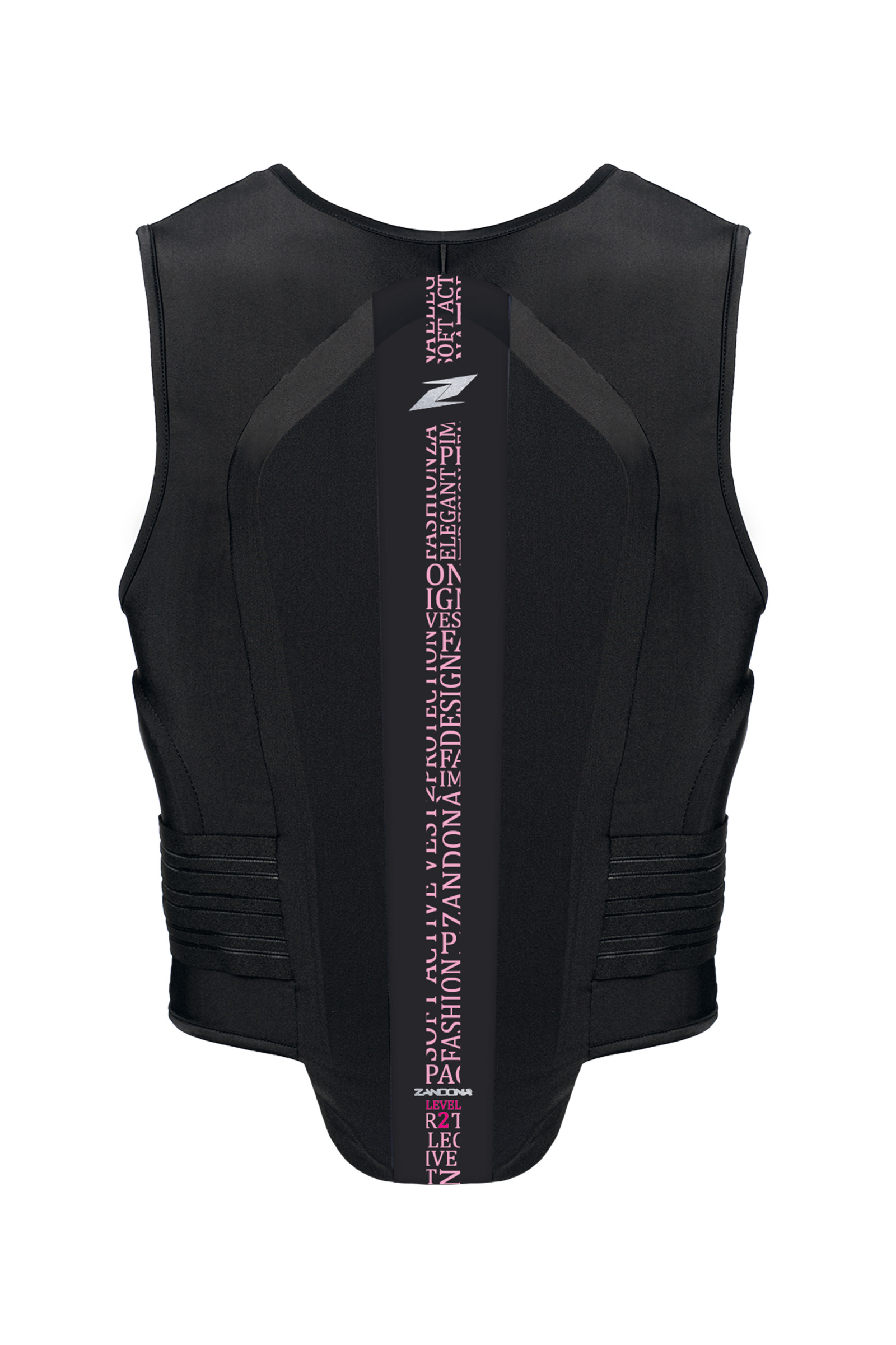 Black/Light Pink Stretch Zandona Soft Vest Pro x6 (158-167cm) Rygbeskytter