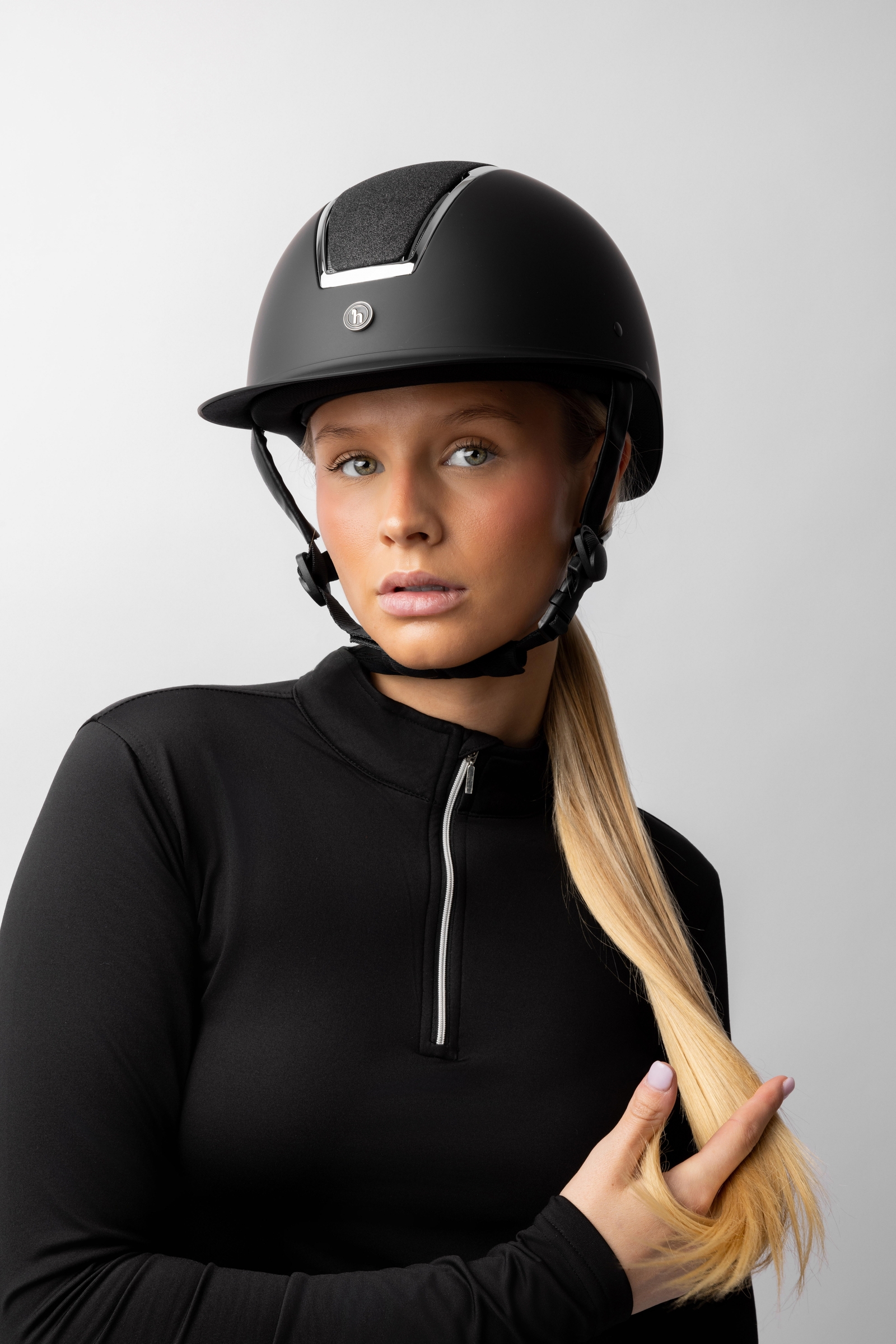 Horze Monarch II Metallic Glitter Hjelm