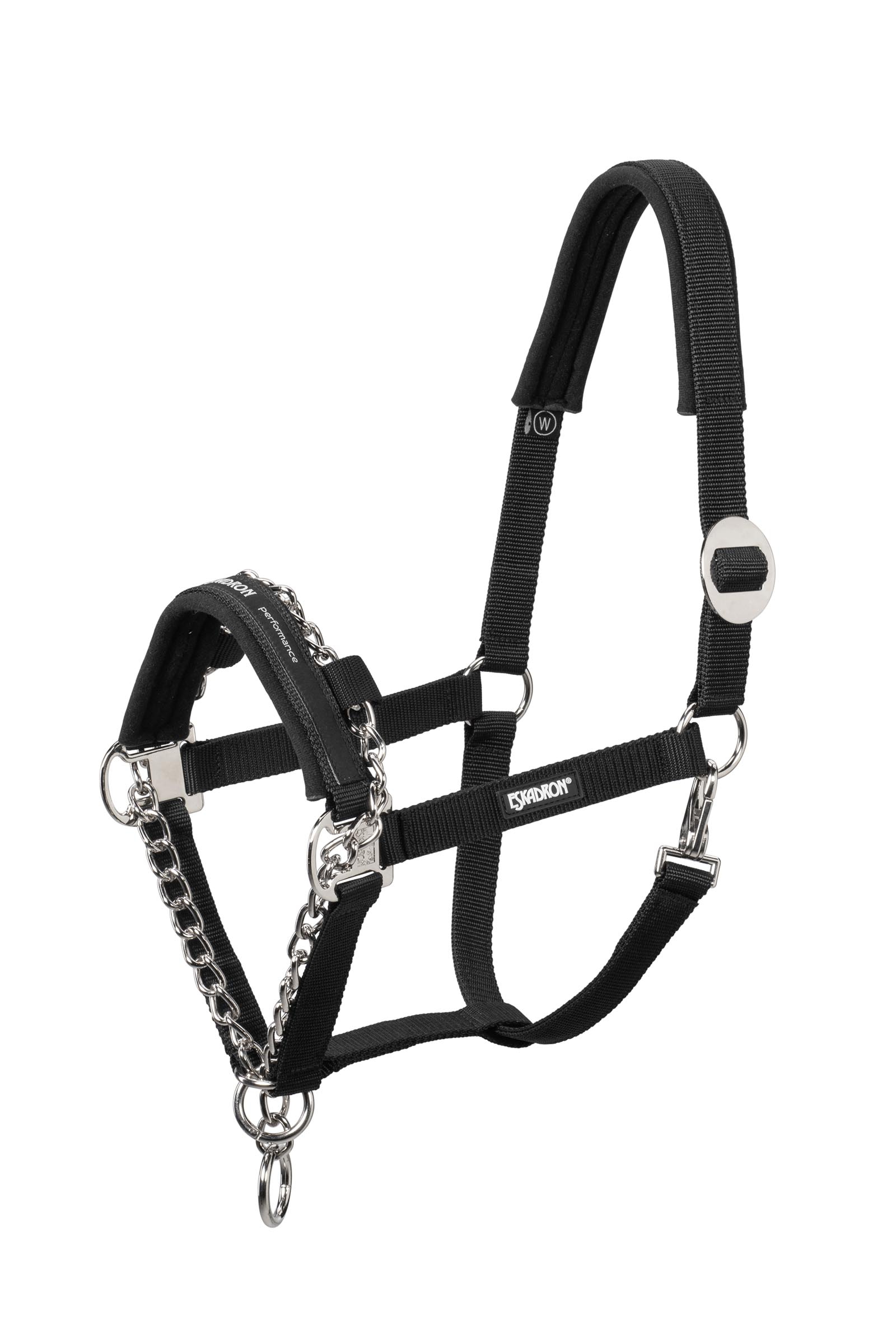 Black Eskadron Control Halter with sliding Buckle