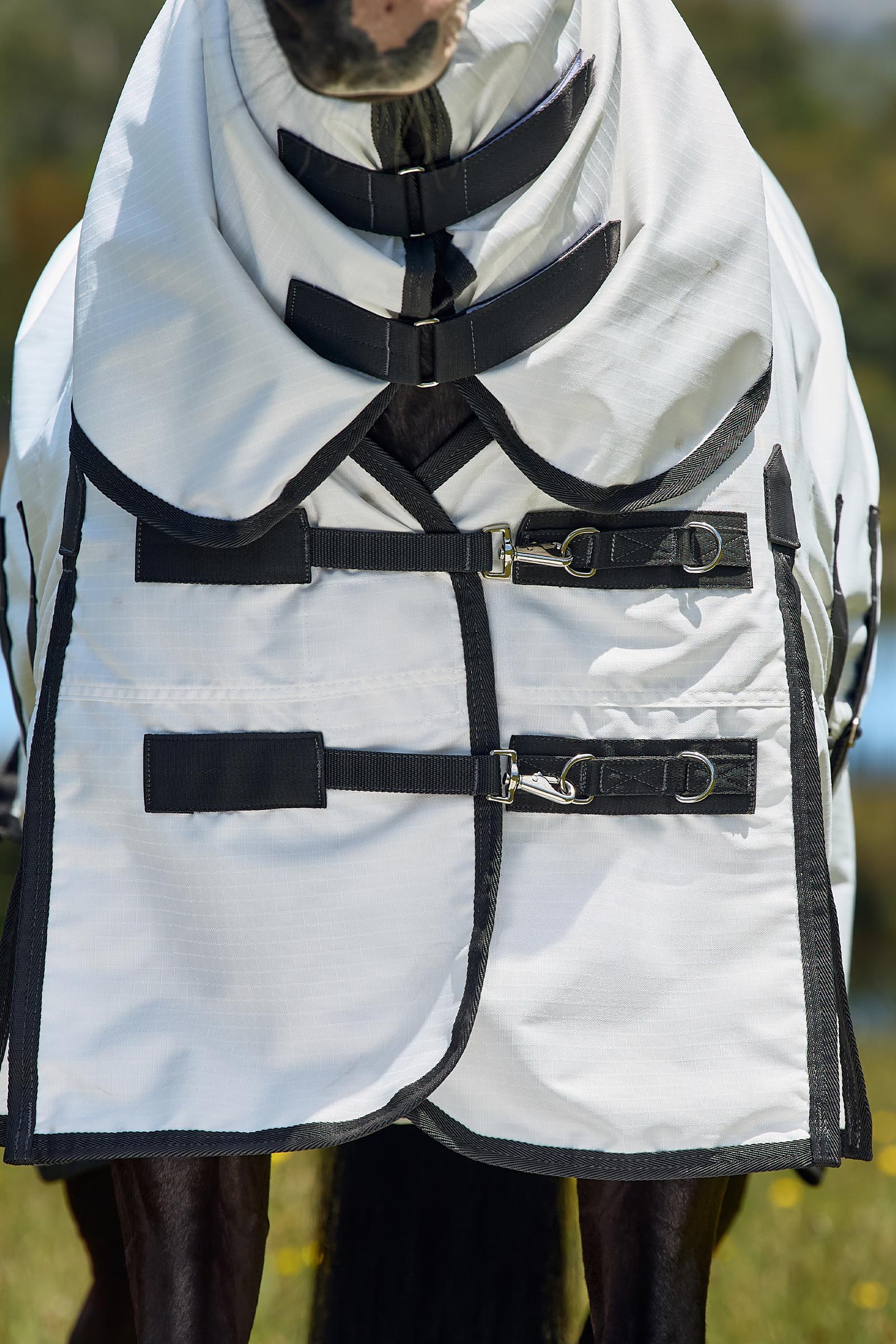 Weatherbeeta ComFiTec Sweet Itch Shield Flued&aelig;kken kombi med fast hals, 0 g  