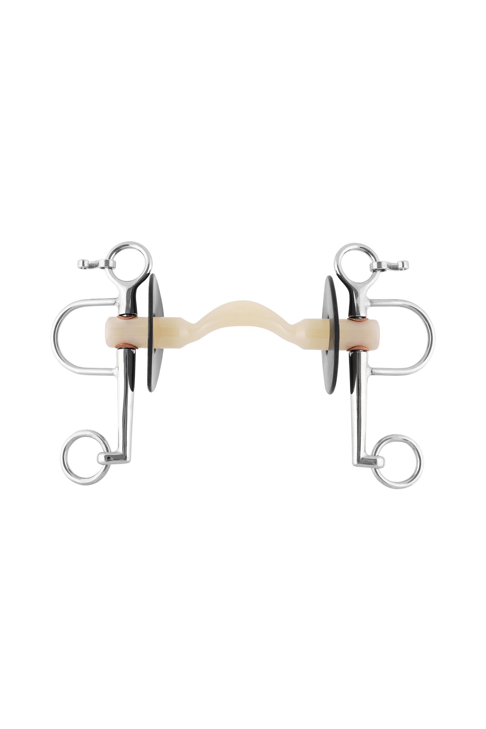 Sprenger Nathe Pelham 20mm m/ Blødt Mullen Mouth, Port & lange kindstænger (lavere kind 7cm ring)