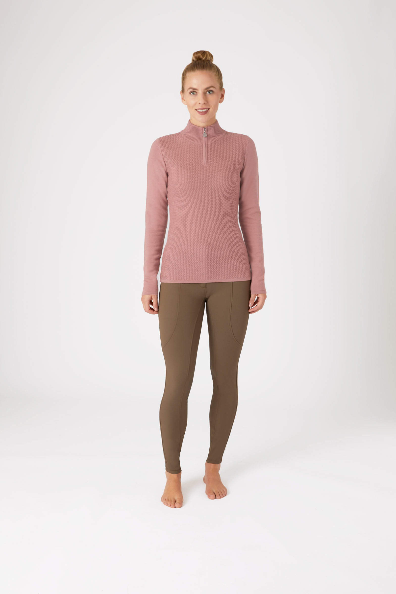 B Vertigo Ruth strikket pullover med lynlås