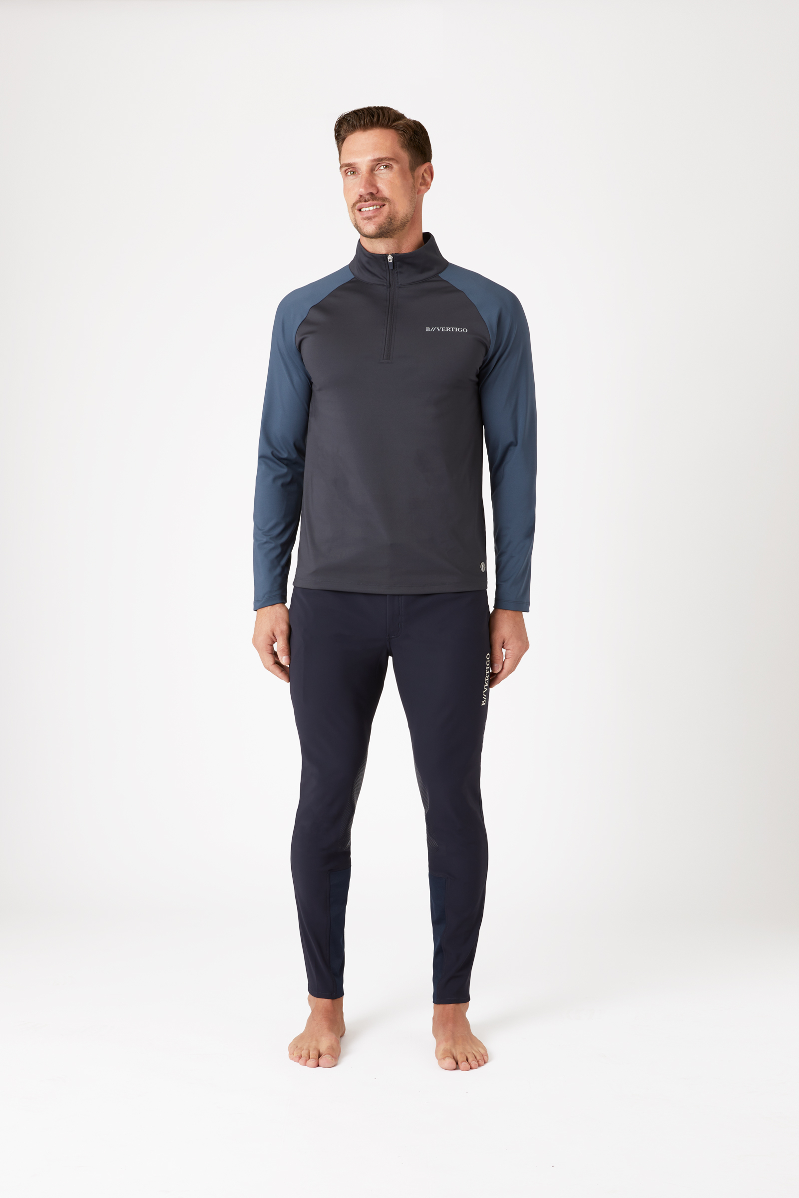 B Vertigo Edmund Træningsbluse med lynlås, herremodel