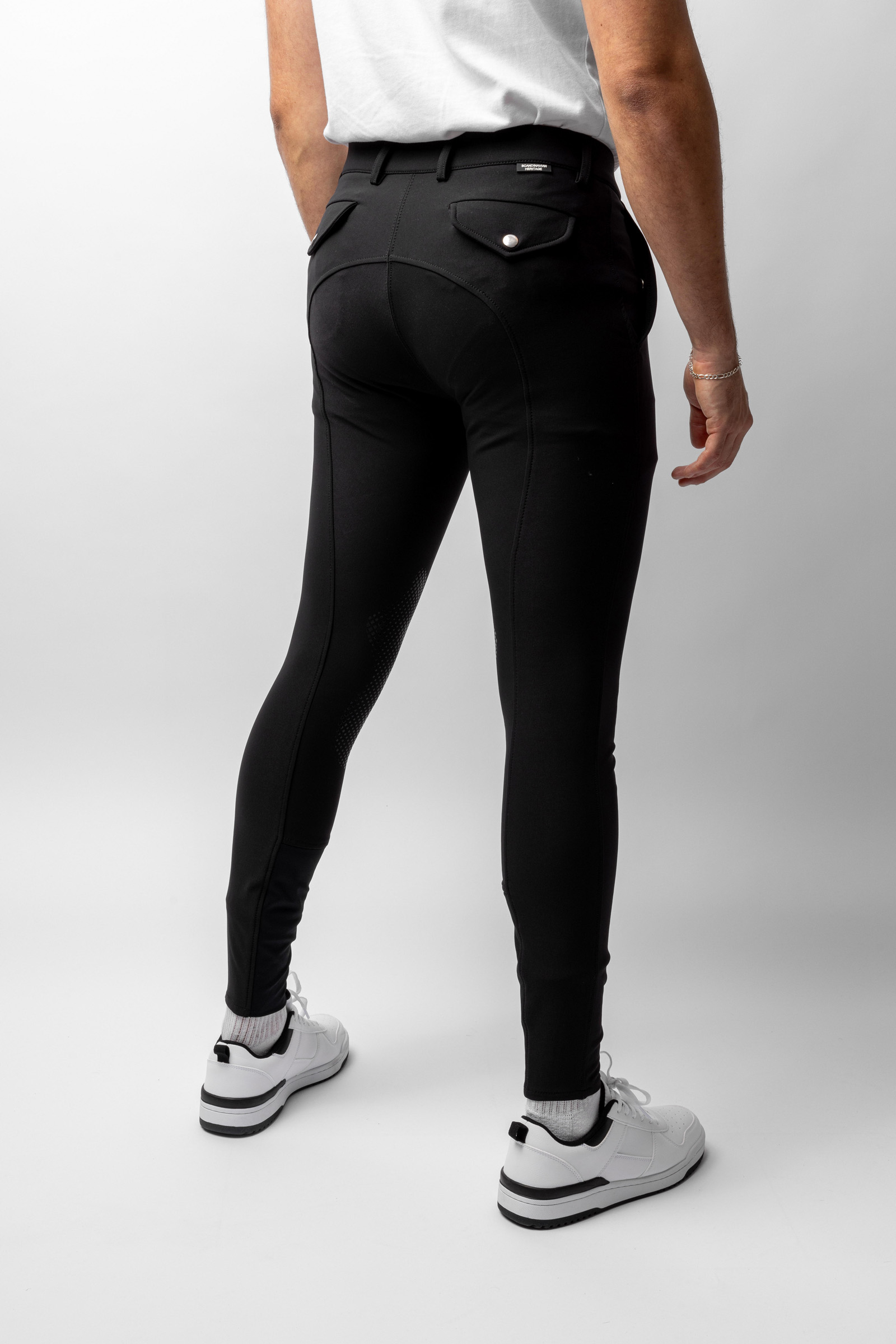 Horze Grand Prix ridebukser til herrer med silikone-kn&aelig;grip