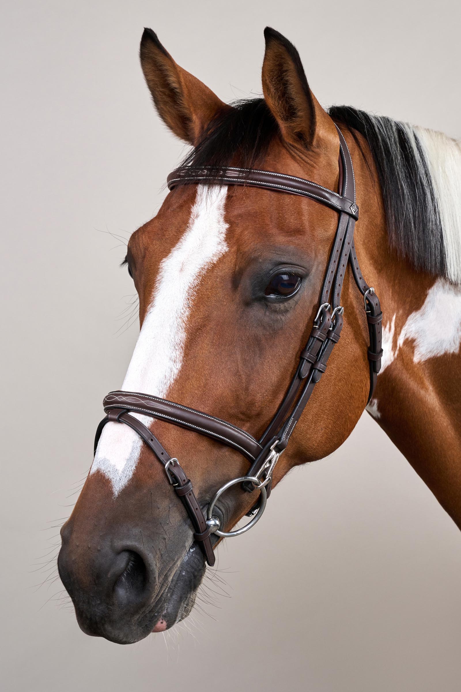 Dy'on Working trense med kombineret n&aelig;seb&aring;nd og karabinhager  