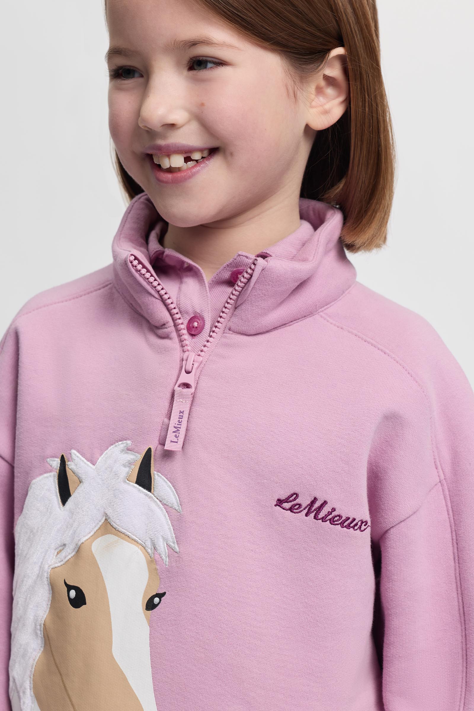 LeMieux Mini Quinn b&oslash;rne kvart lynl&aring;s sweatshirt