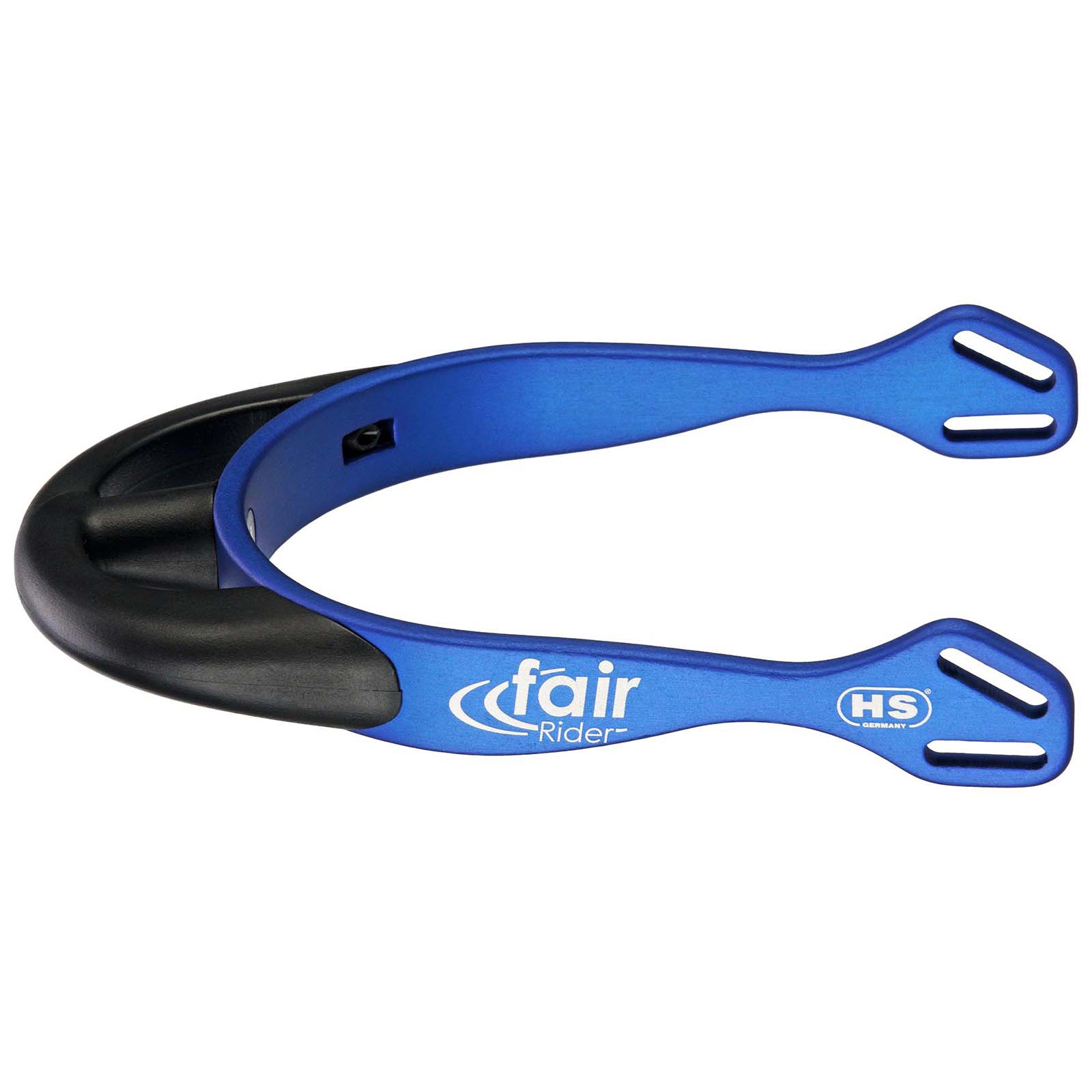 Blue/Black Sprenger FairRider Aluminium Sporer med Rund Hals 25 mm