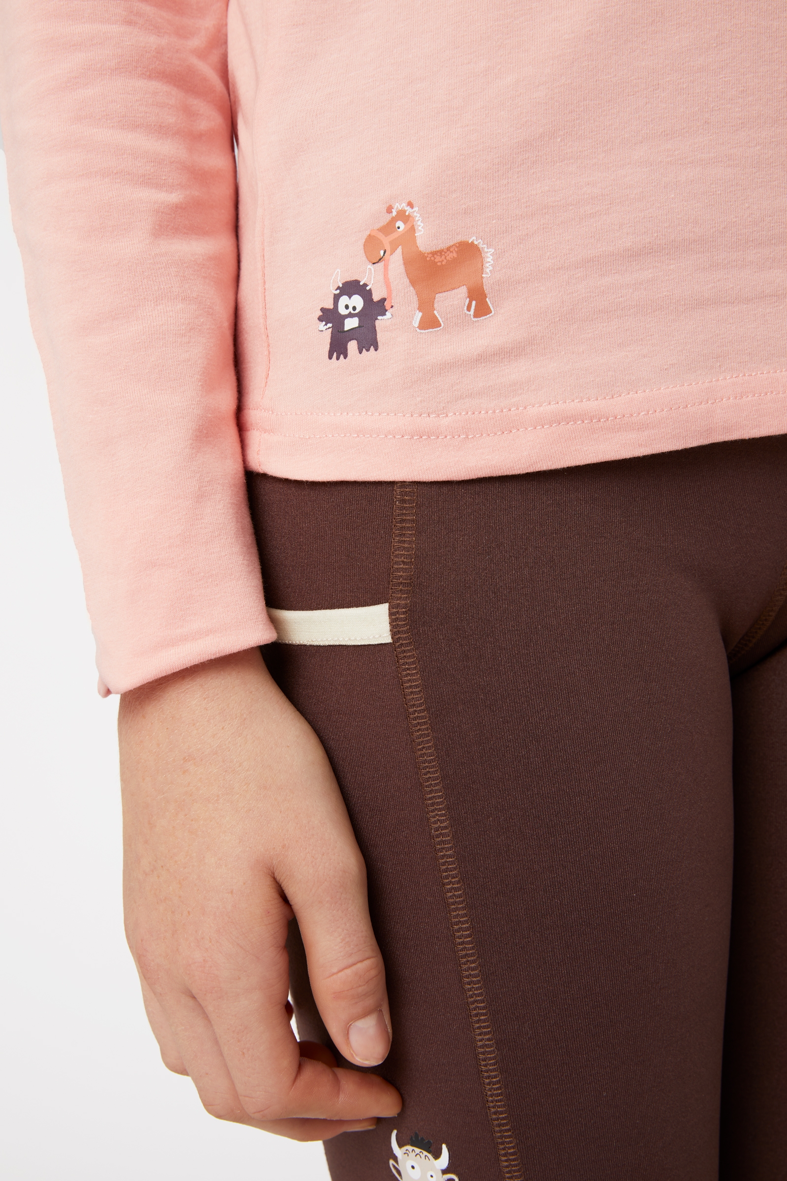 Horze Monster Langeærmet Bluse, børnemodel