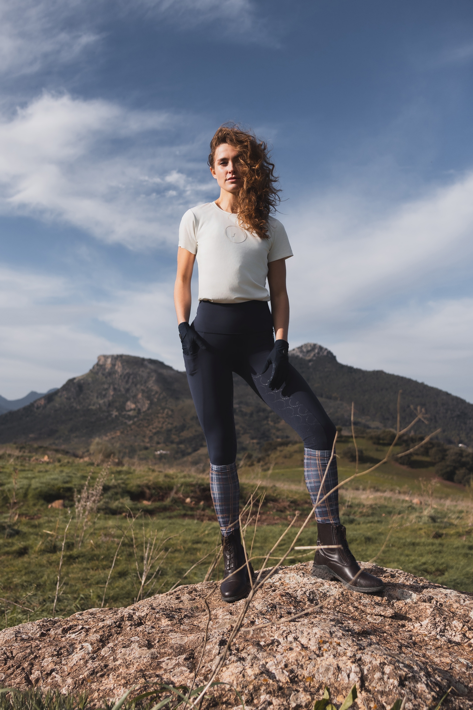 Horze Gillian Compression tights med silikonegrip, damemodel