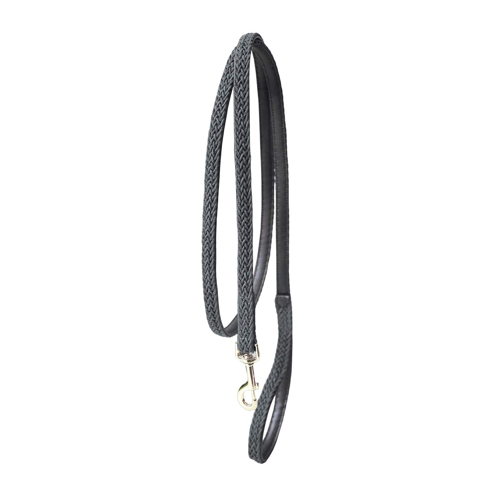 Grey Kentucky Dogwear Plaited Nylon Dog Lead hundesnor