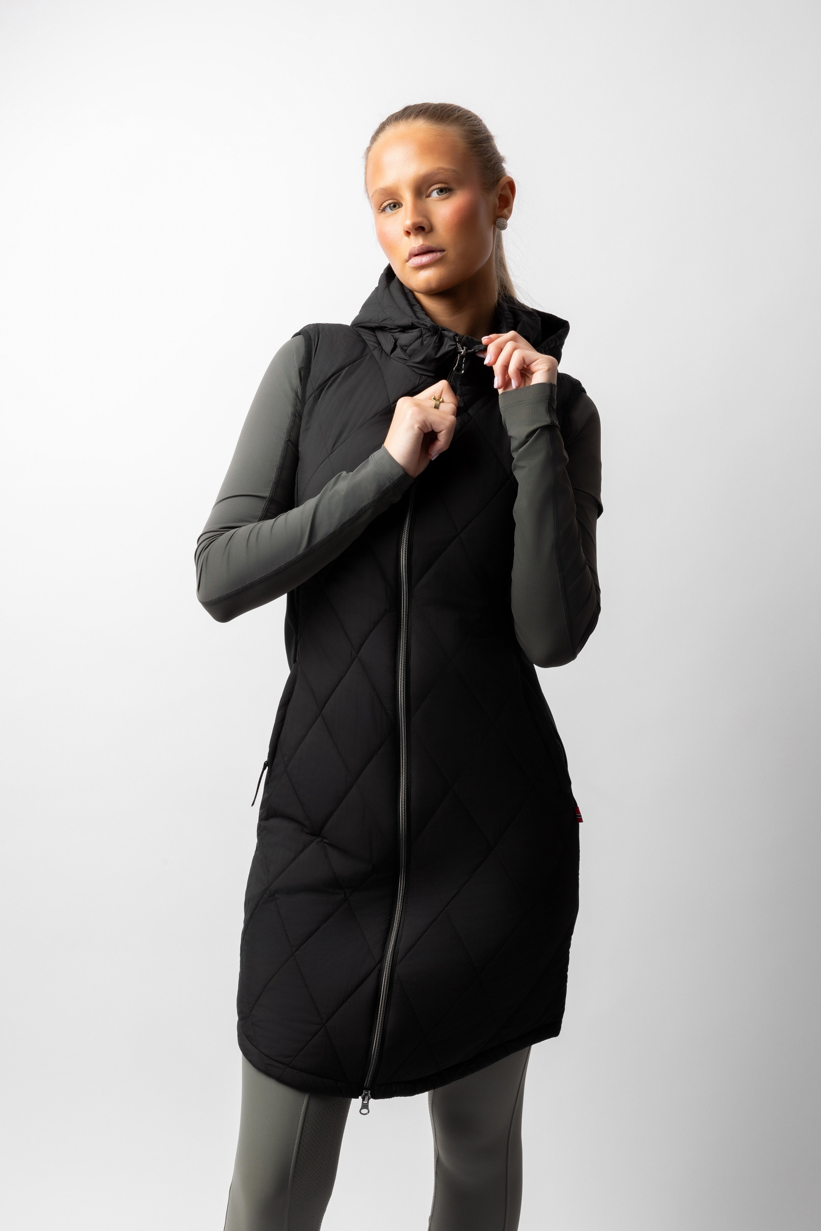 B Vertigo Agnetha dame lang vatteret vest  