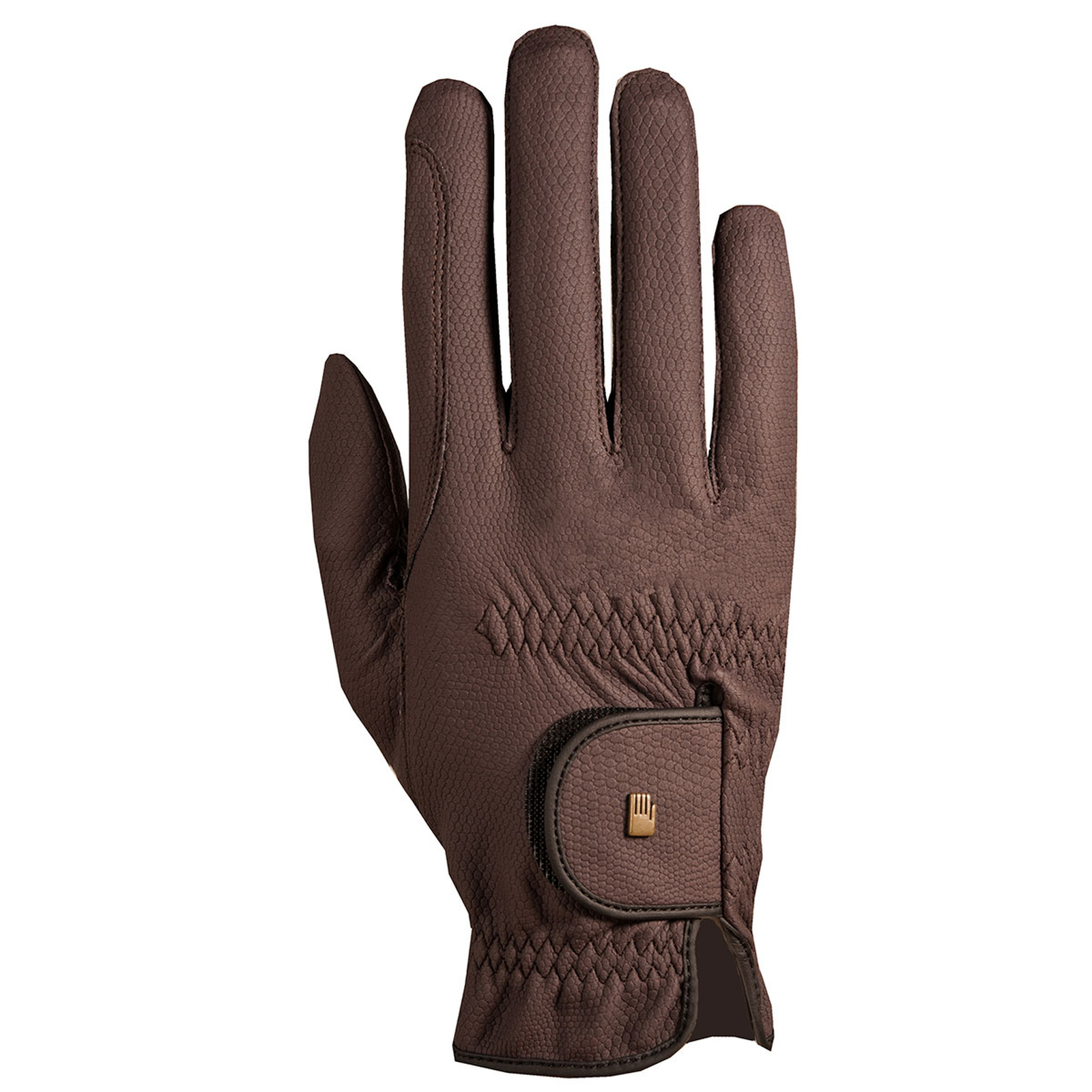 Dark Brown Roeck-Grip vinterridehandsker, junior