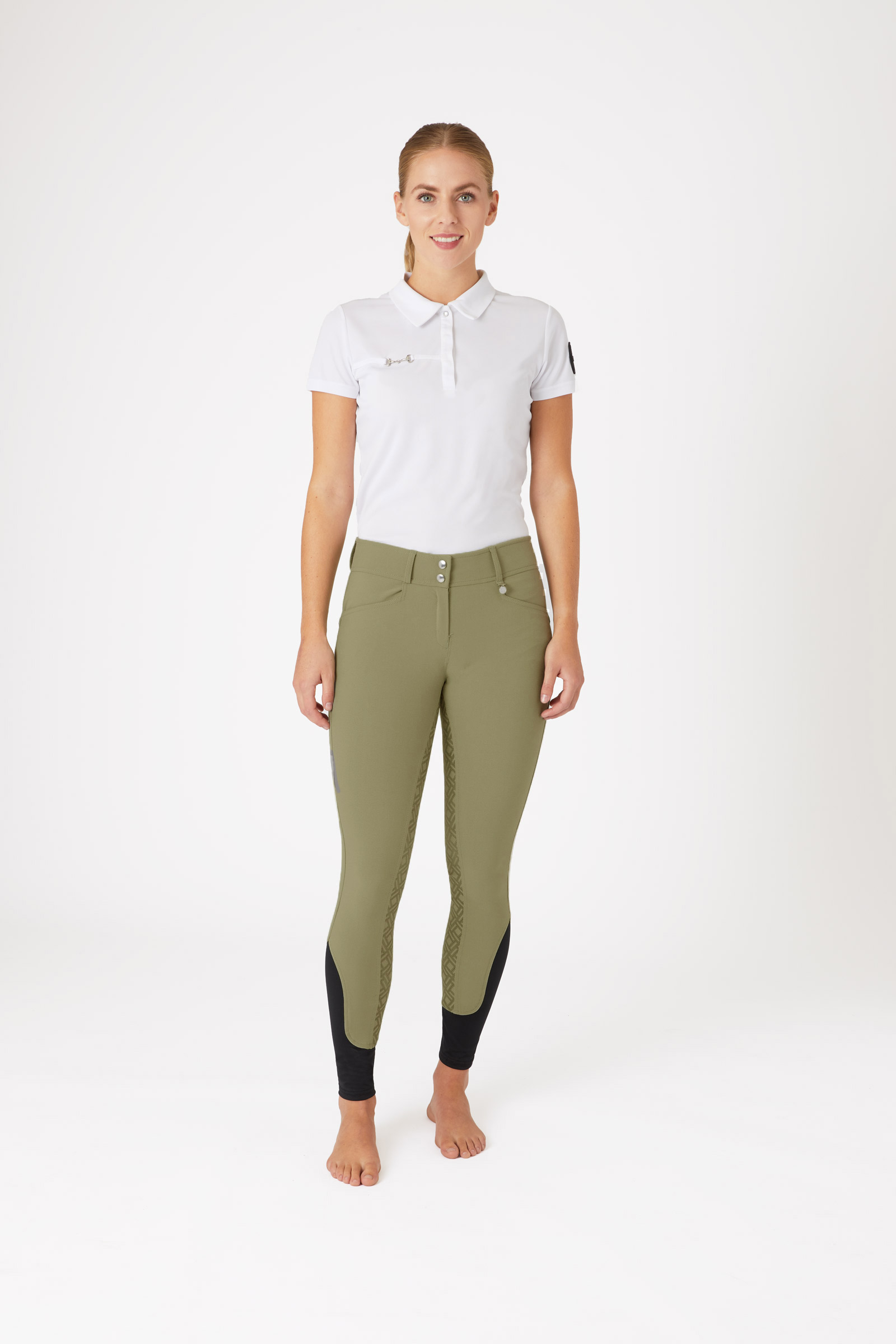 Horze Højtaljede Ridebukser med fuld silikonegrip, damemodel