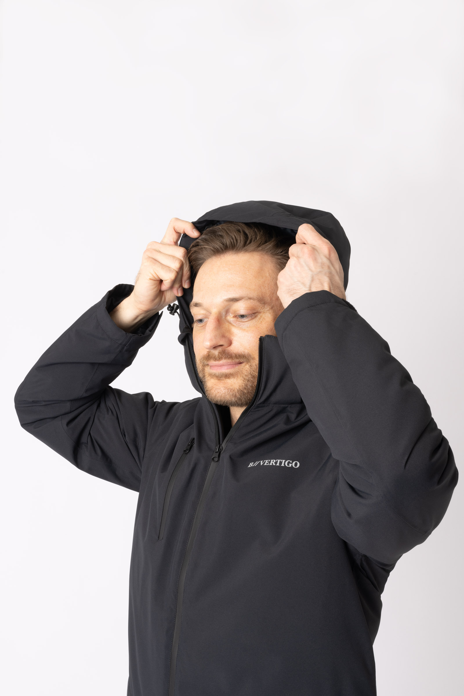 B Vertigo Milo Vandt&aelig;t Parkajakke, herremodel