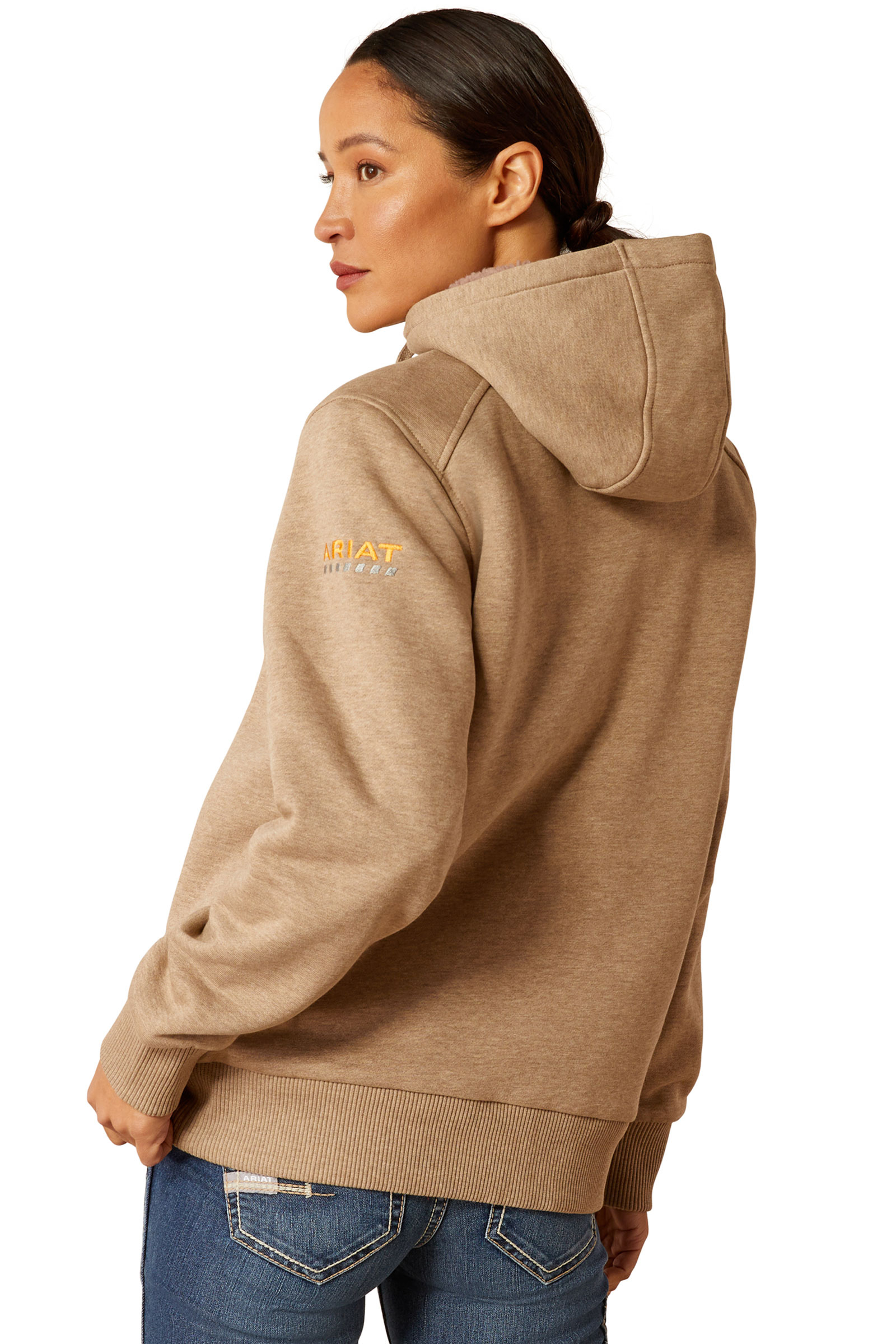 Ariat Rebar All-Weather Sherpa Hoodie med lynl&aring;s