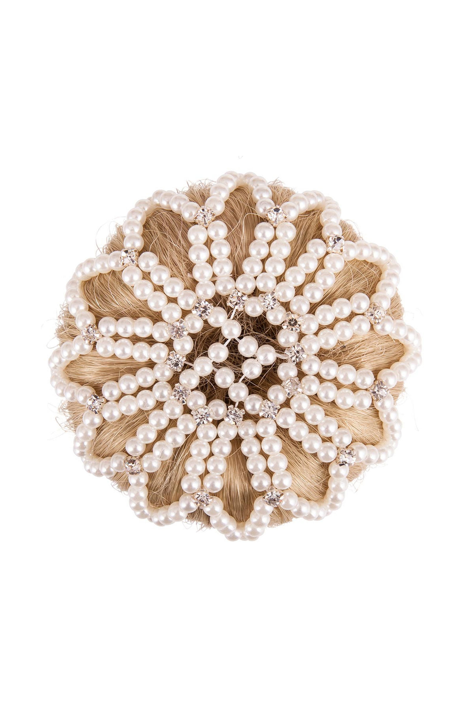 WH/AB BR hårnet til knold Pearl Diamond