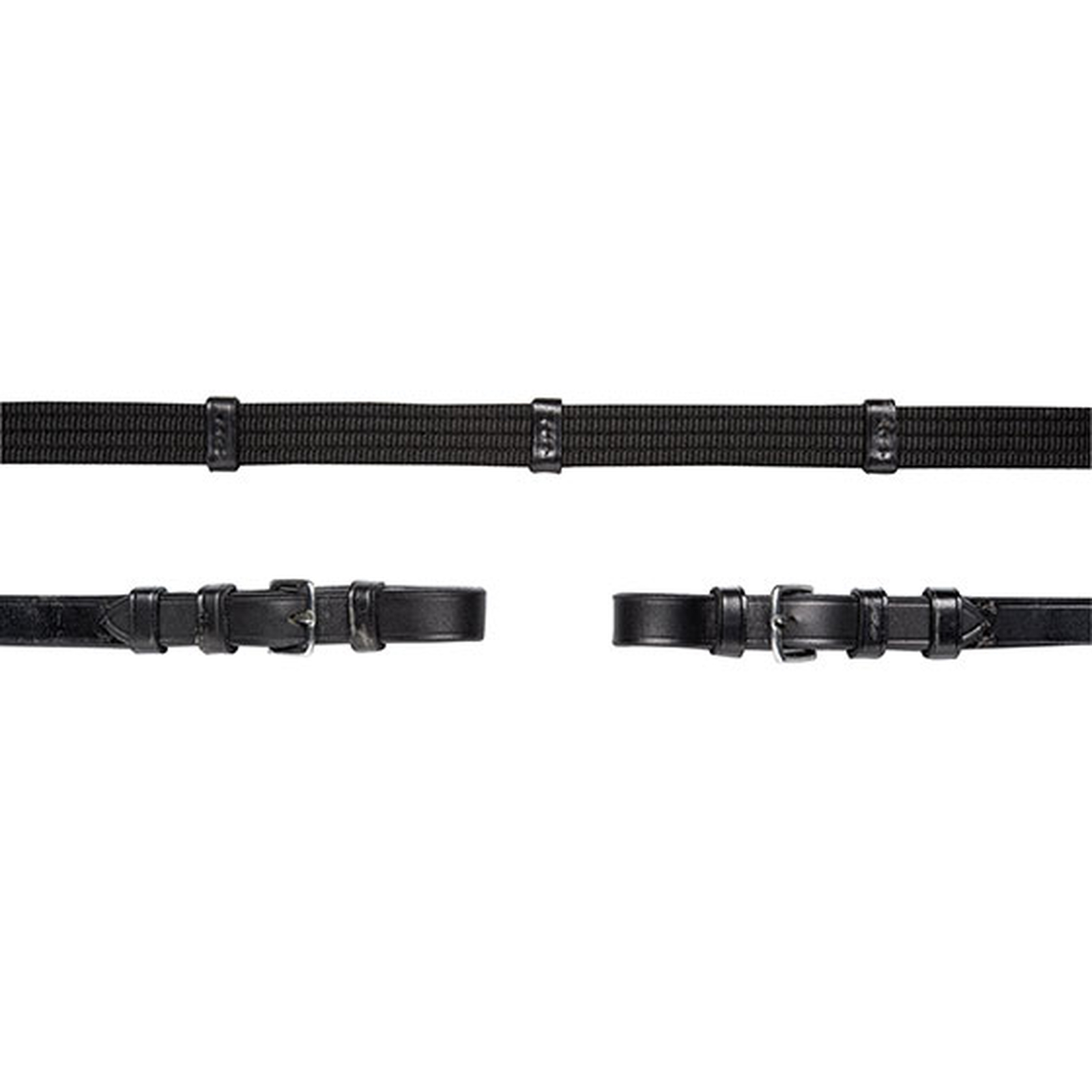 Schockemöhle Sports webtøjler med spænder, 5 stoppere, martingal st