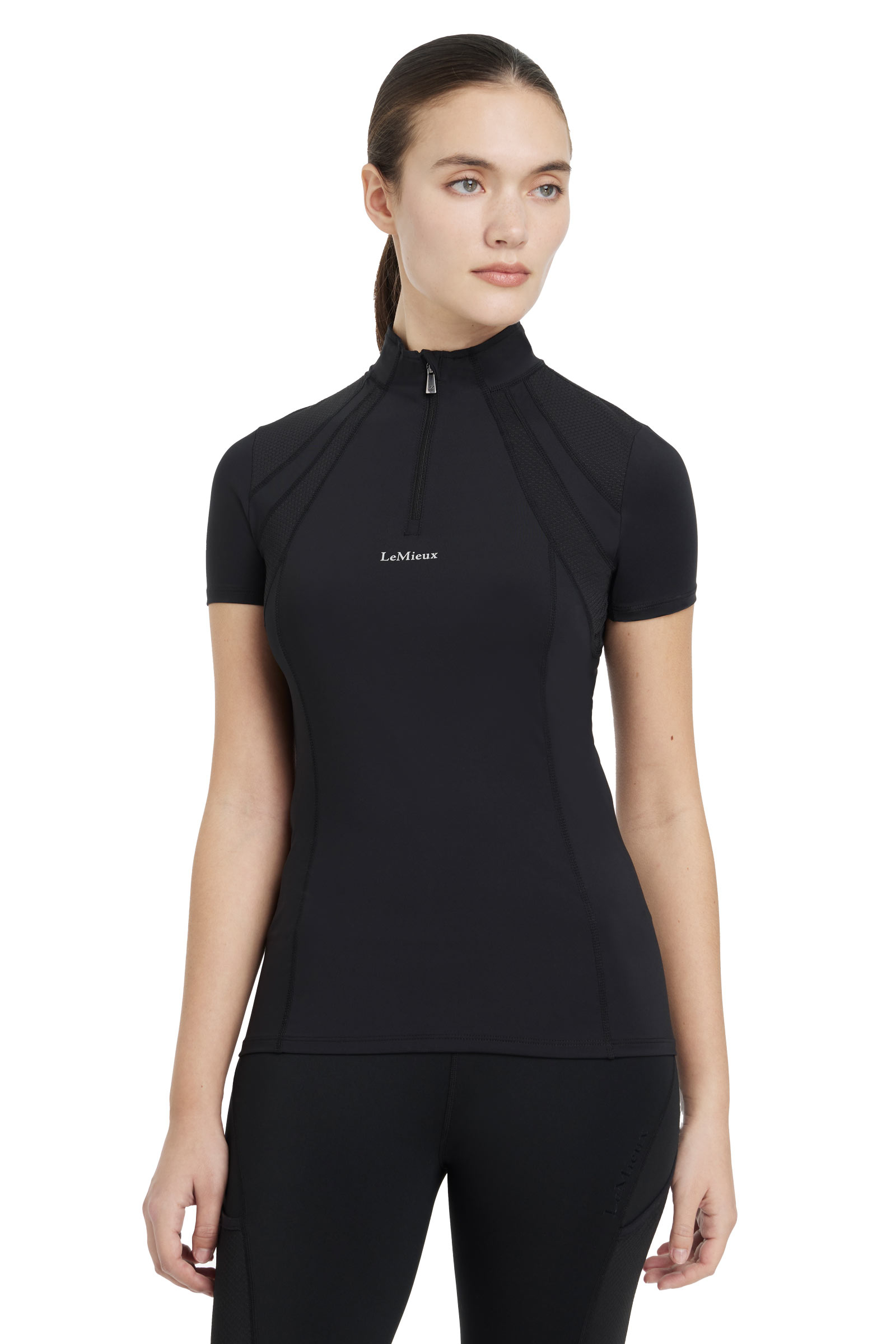 Black LeMieux Mia Dame Mesh Base Layer