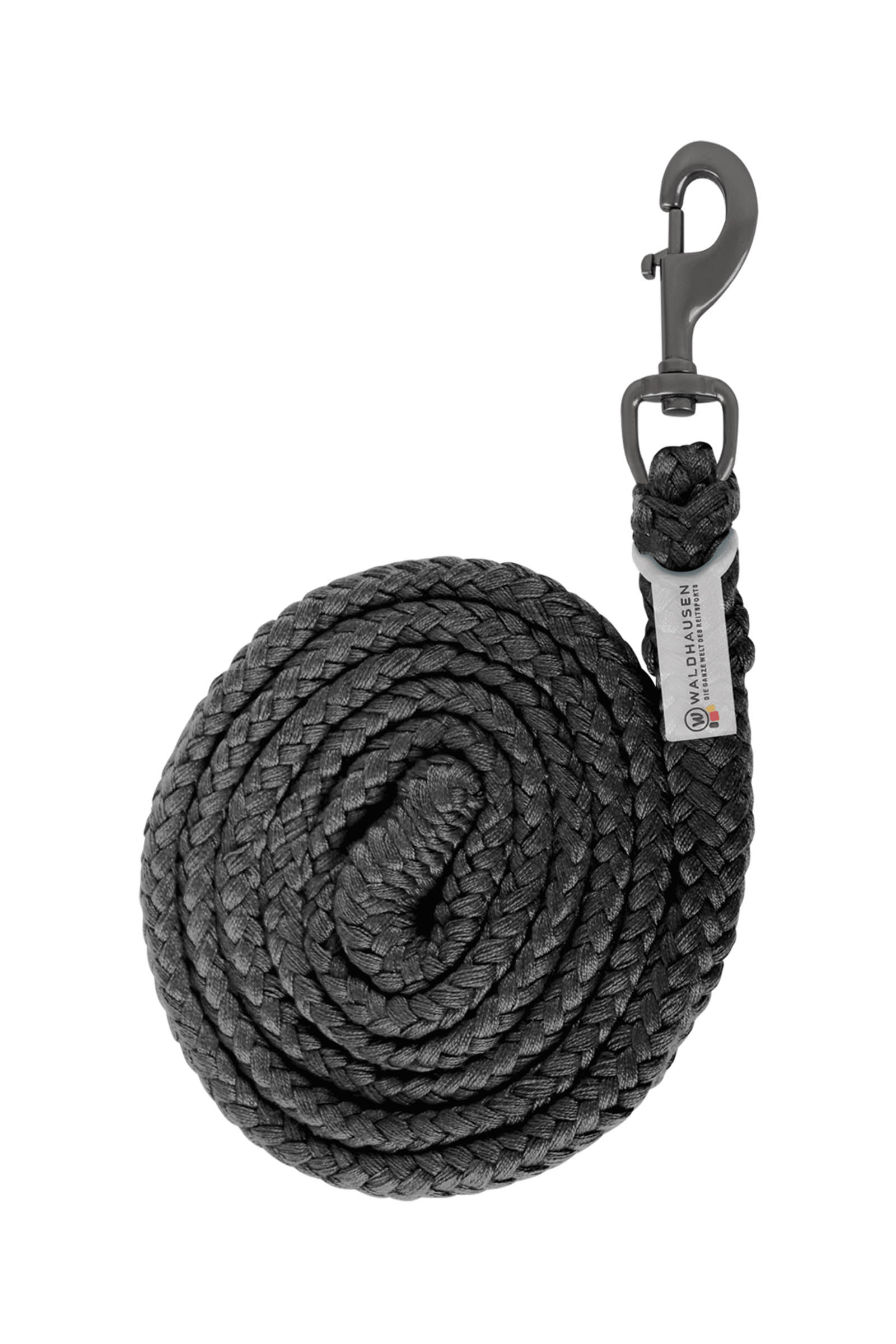 BLack Waldhausen Plus Lead Rope With Snap Hook