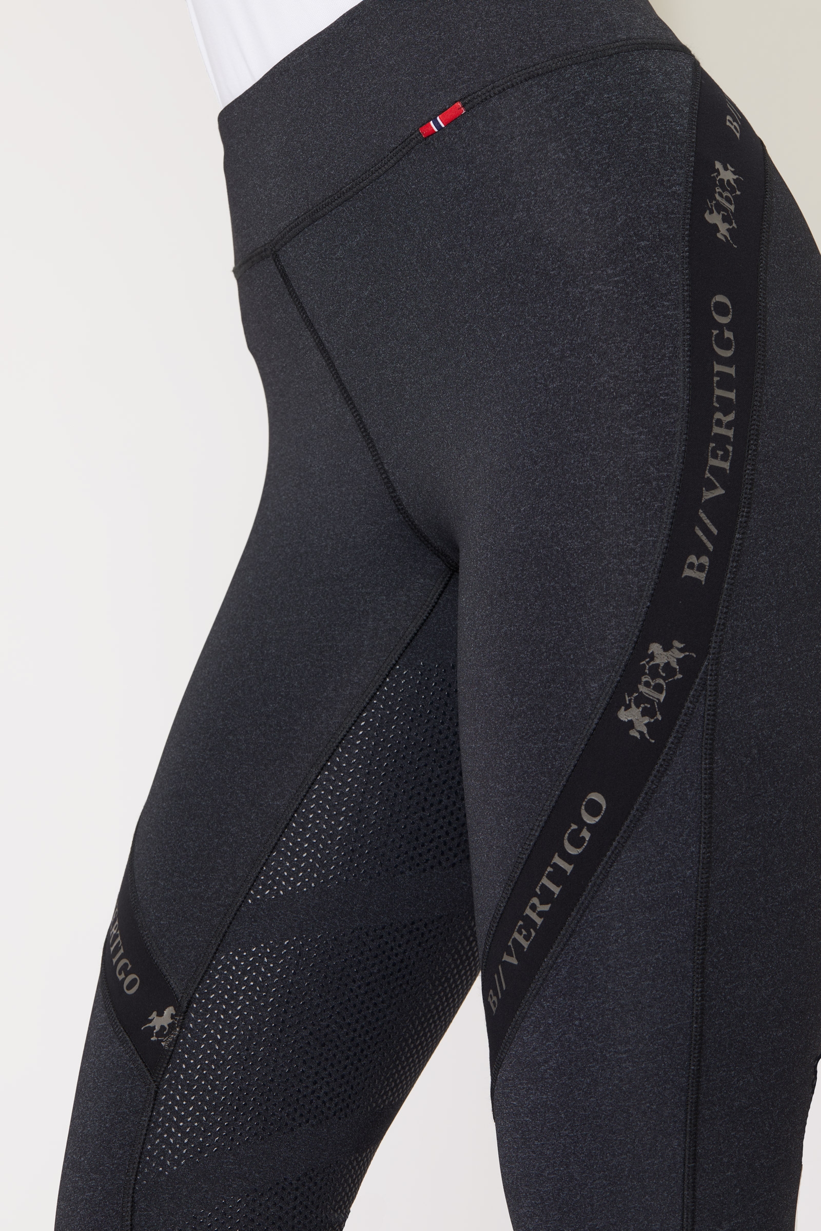 B Vertigo Jenny ridetights til kvinder med fuldt silikonegreb UPF 40+