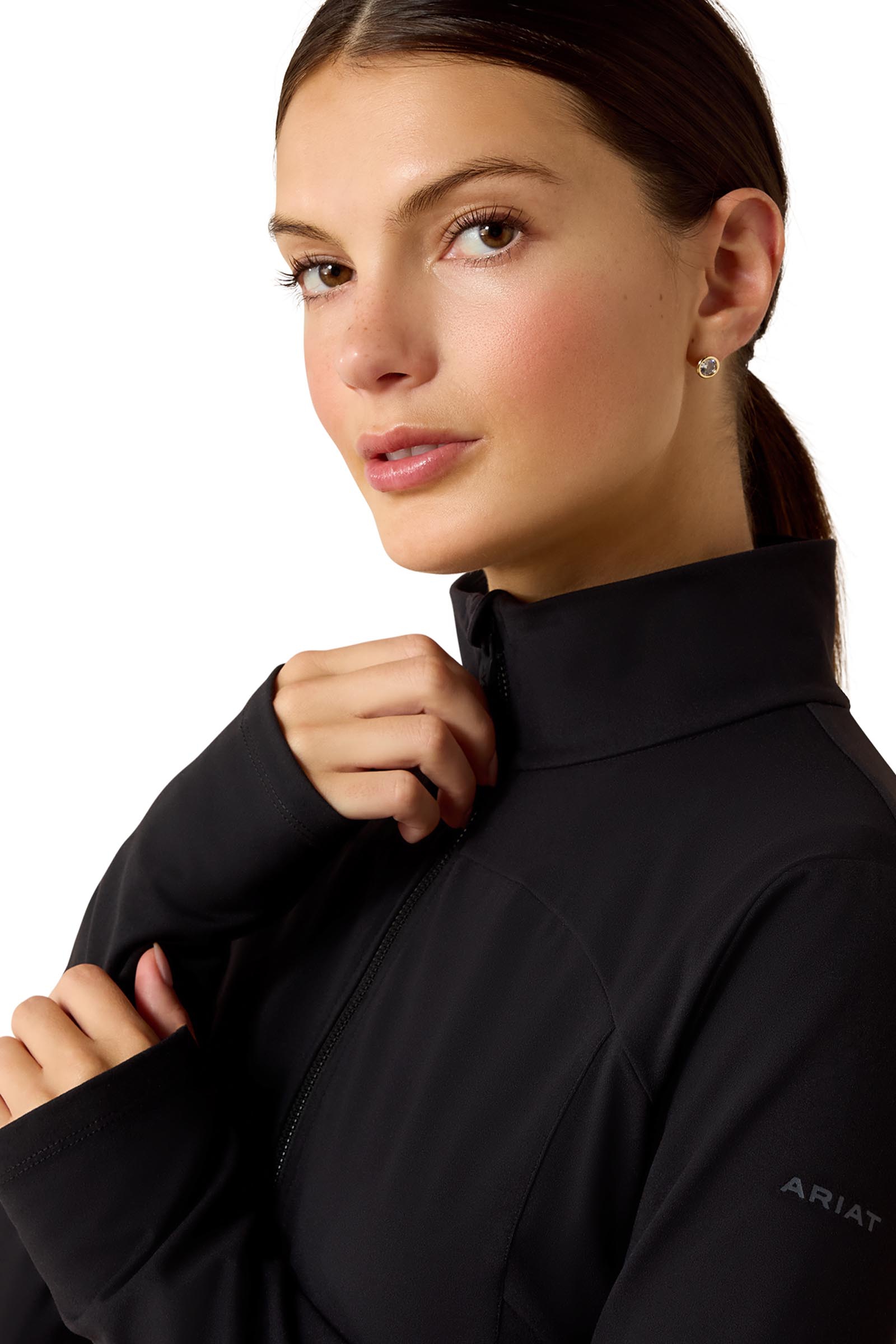 Ariat Dame SolVeil baselayer med fuld lynl&aring;s