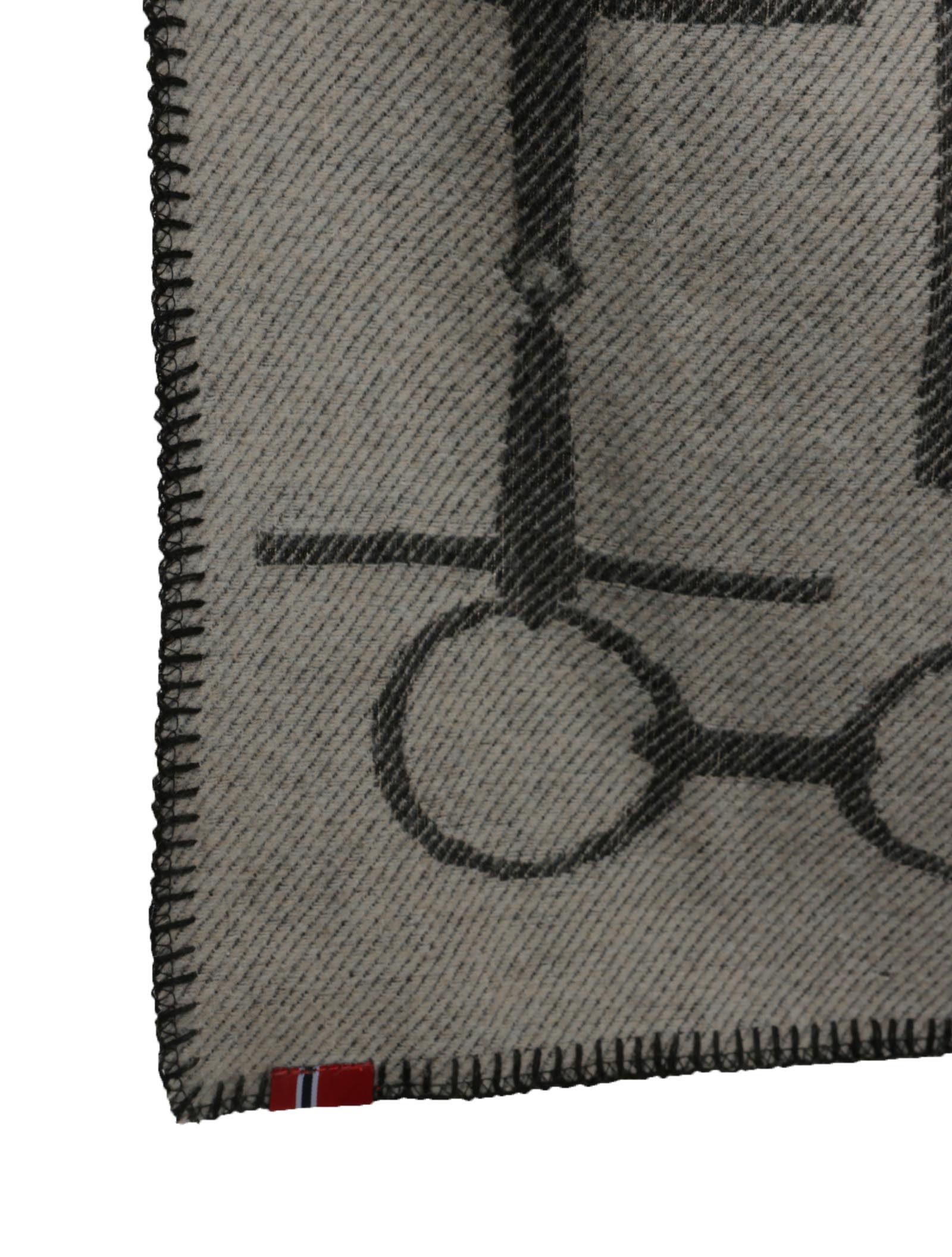 B Vertigo M&oslash;nsteret plaid med hest og bid