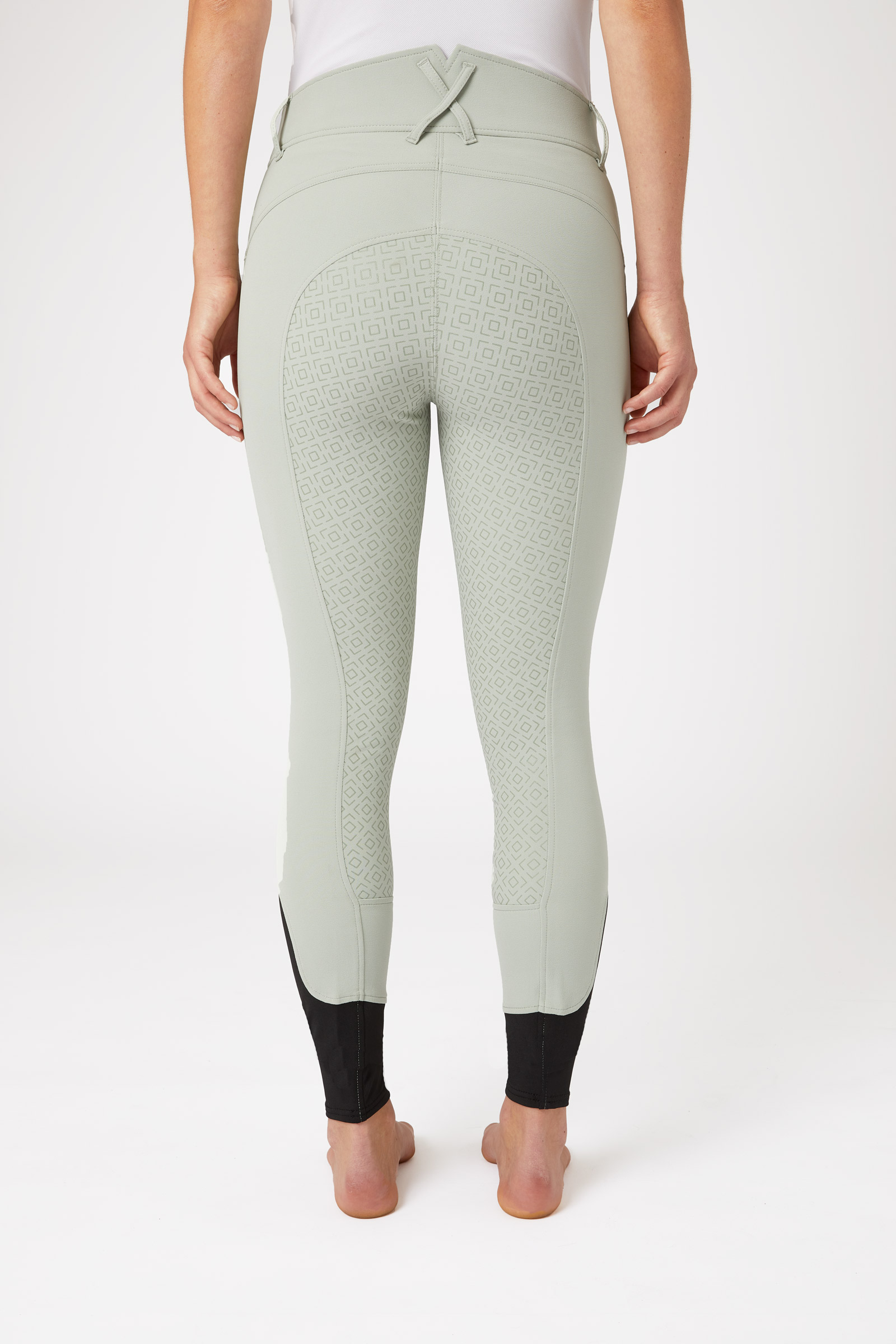 Horze Micro højtaljede silicone fuldskindsridebukser med krystallomme, damemodel