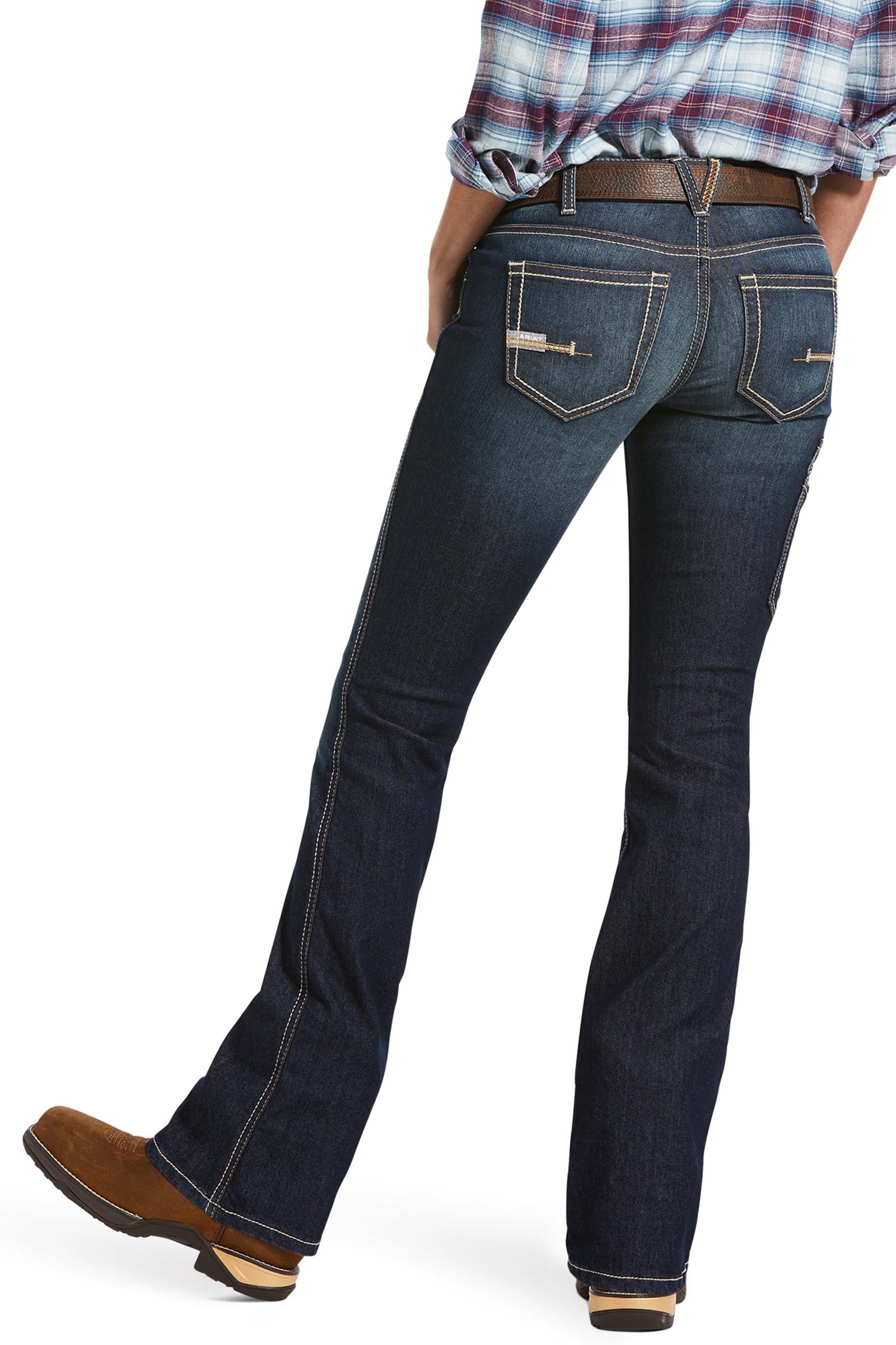 Ariat Rebar MR DuraStretch Riveter bootcut-jeans til damer  