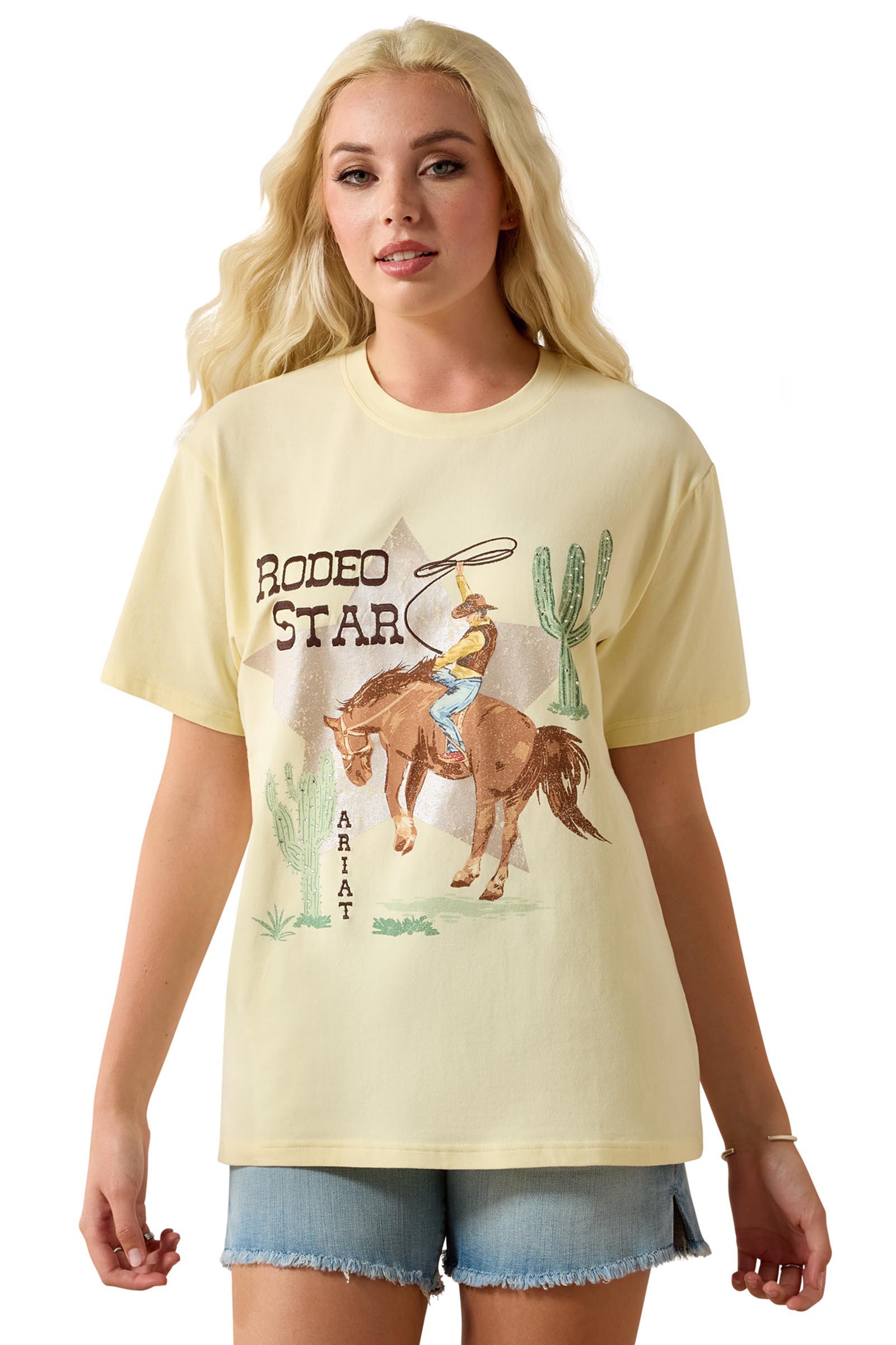 Ariat Rodeo Star boyfriend-T-shirt til damer  