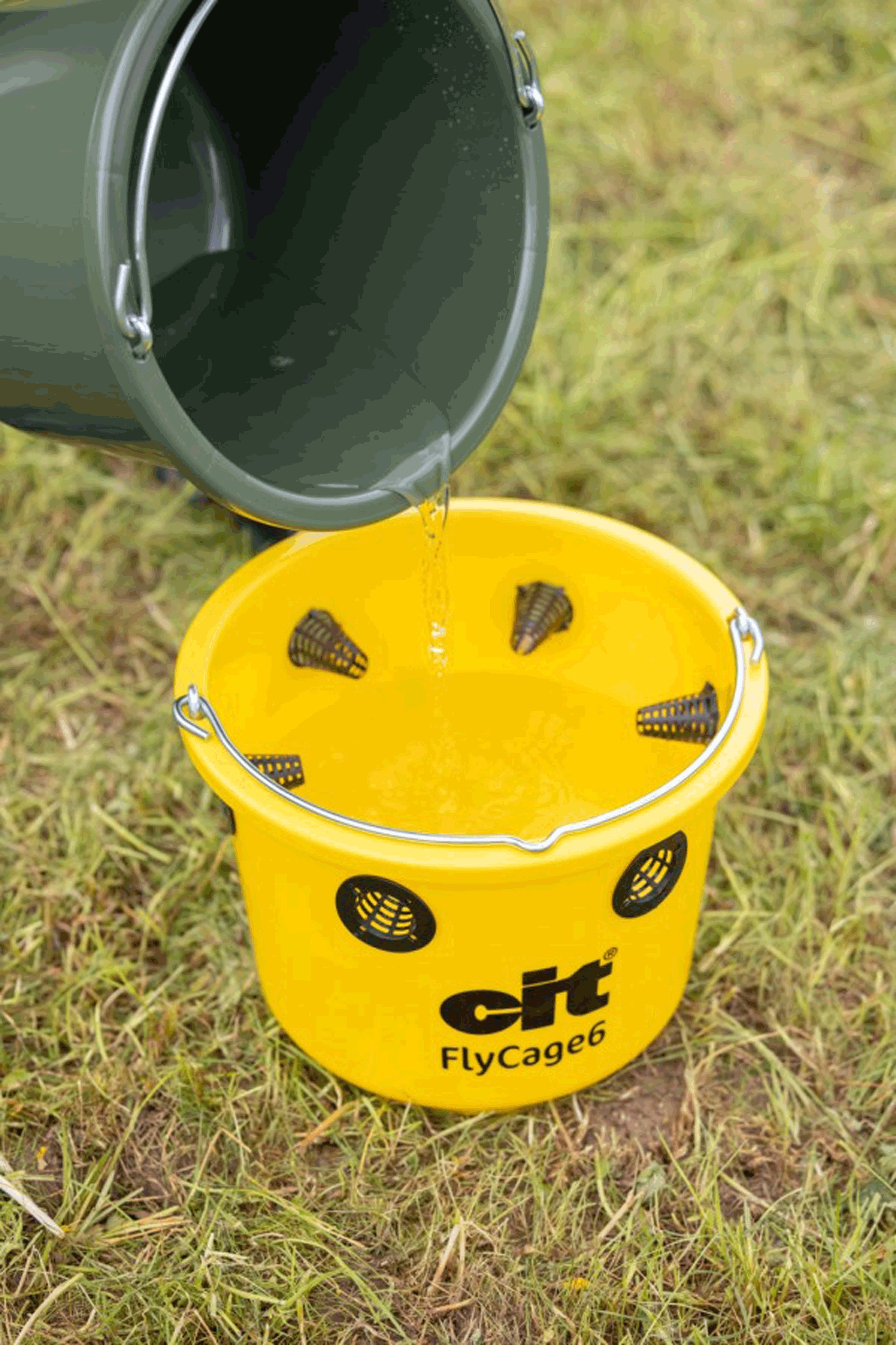 Kerbl Cit FlyCage 6 Fly Trap, Set incl. 750 g Attractant