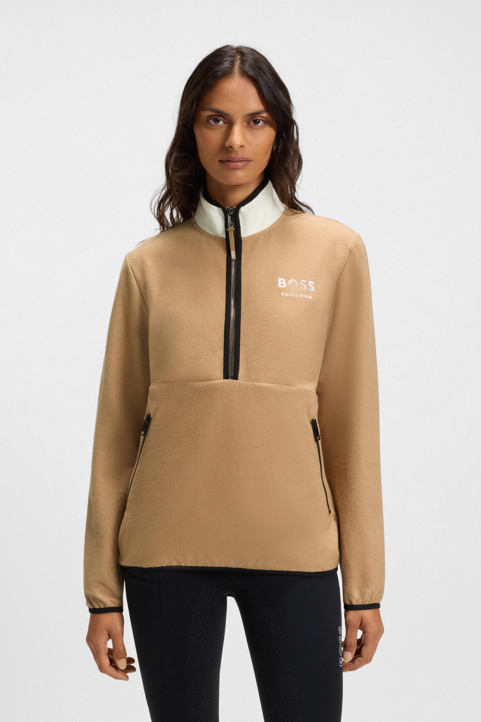 Boss Fedora dame Felpa med halv lynl&aring;s