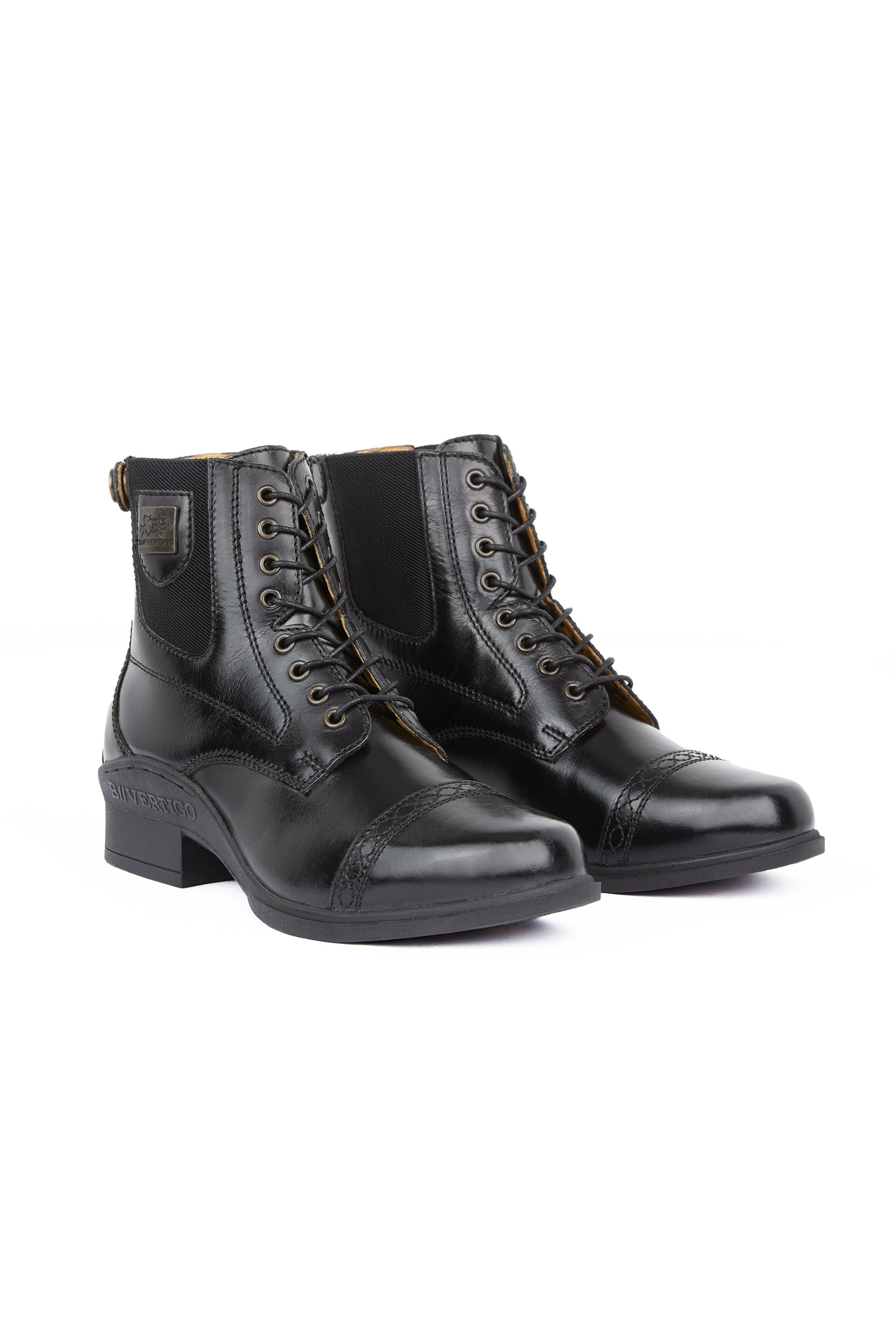 B Vertigo Jupiter læderjodhpurstøvler med frontsnører, damemodel