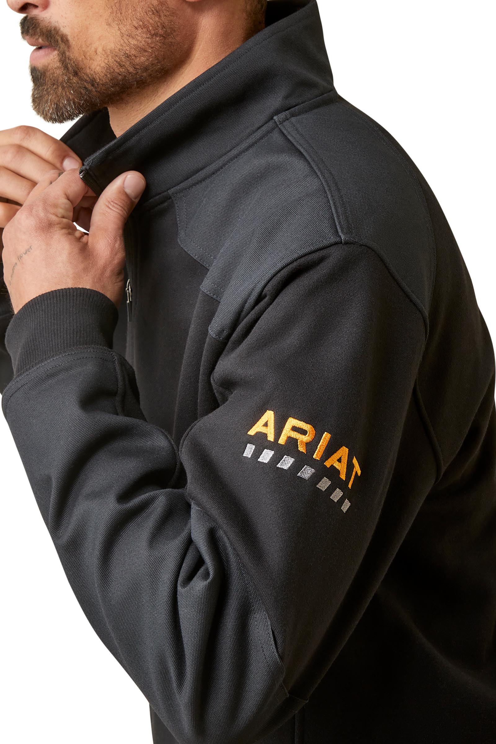 Ariat Rebar Workman Duracanvas Herre sweatshirt med 1/4 lynl&aring;s