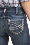 Ariat R.E.A.L. Mid Rise Stretch Entwined Dame bootcut jeans