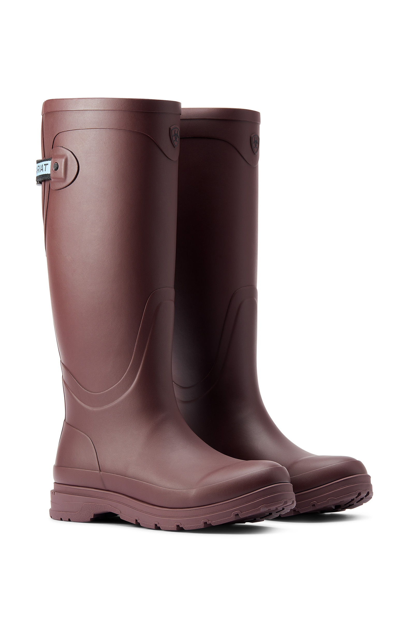 Maroon Dark Red Ariat Kelmarsh dames gummist&oslash;vler