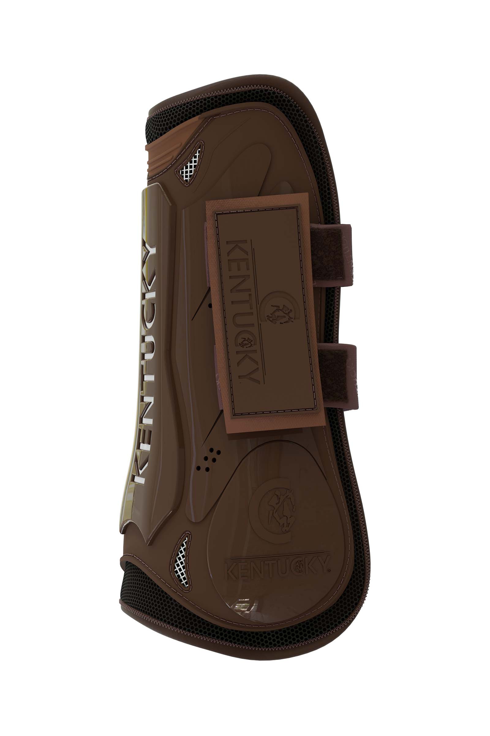 Brown Kentucky Horsewear Tendon Boots Gamacher med Burreb&aring;nd