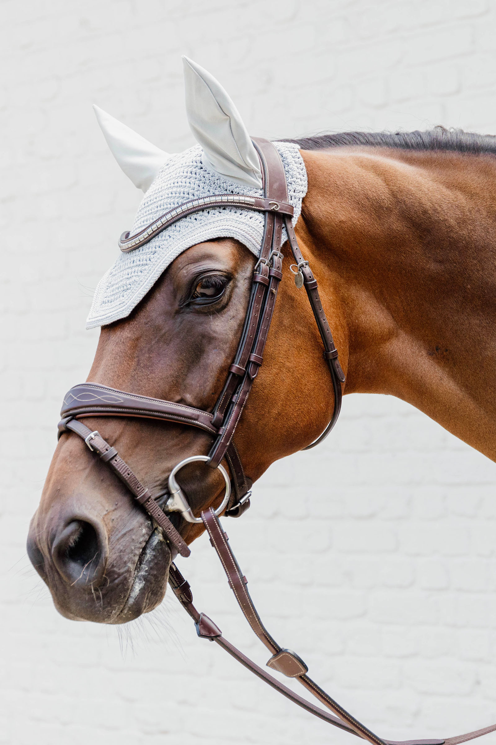 Kentucky Horsewear flueslør Wellington Diamond Rope Soundless