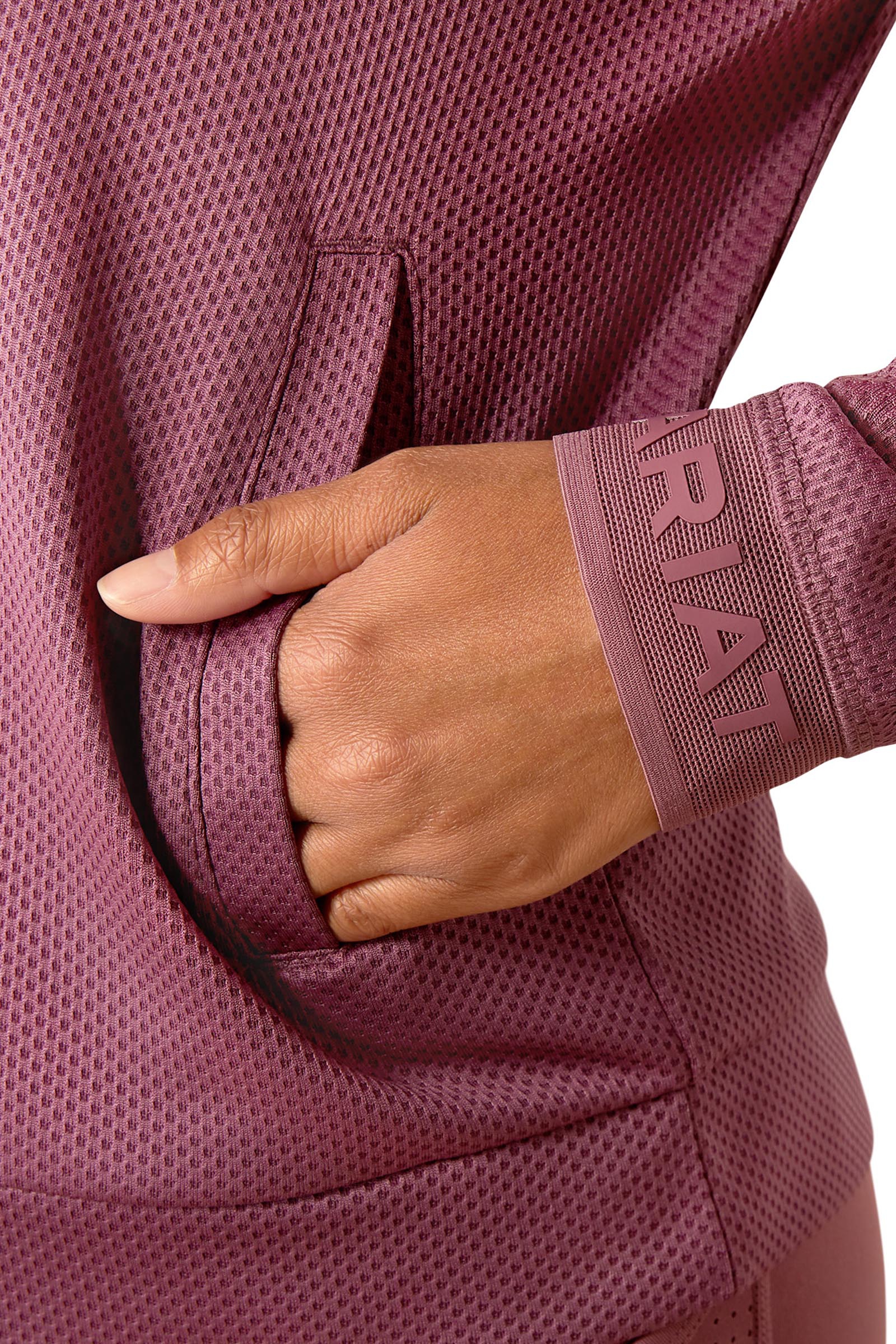 Ariat Breathe dame sweatshirt med 1/2 lynl&aring;s