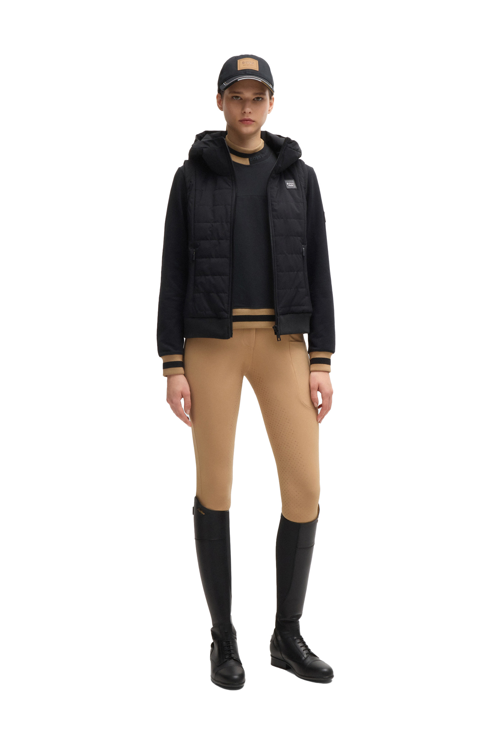 Boss Kim damesweater med st&aring;krave