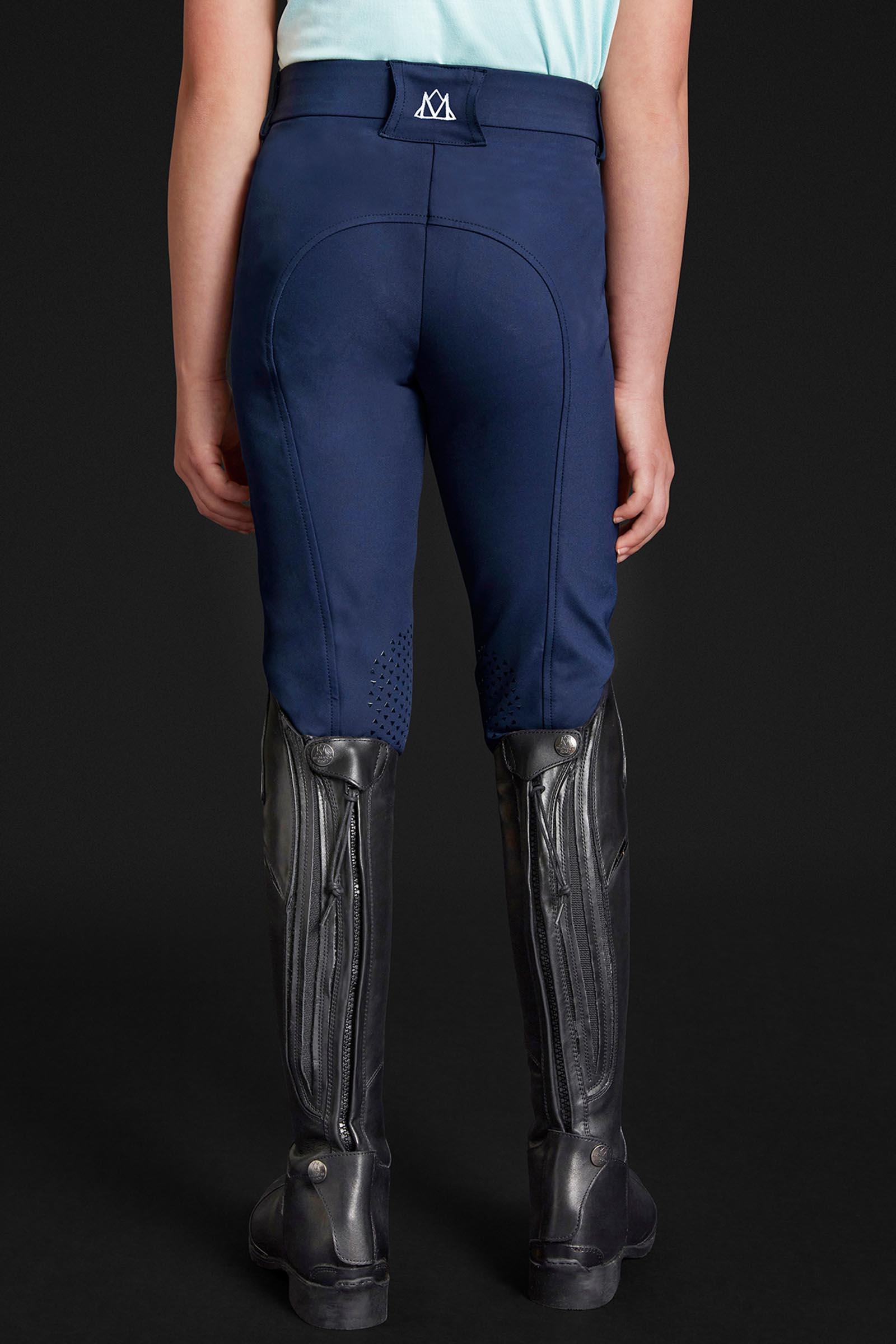 Mountain Horse Crown b&oslash;rne ridebukser med kn&aelig;grip