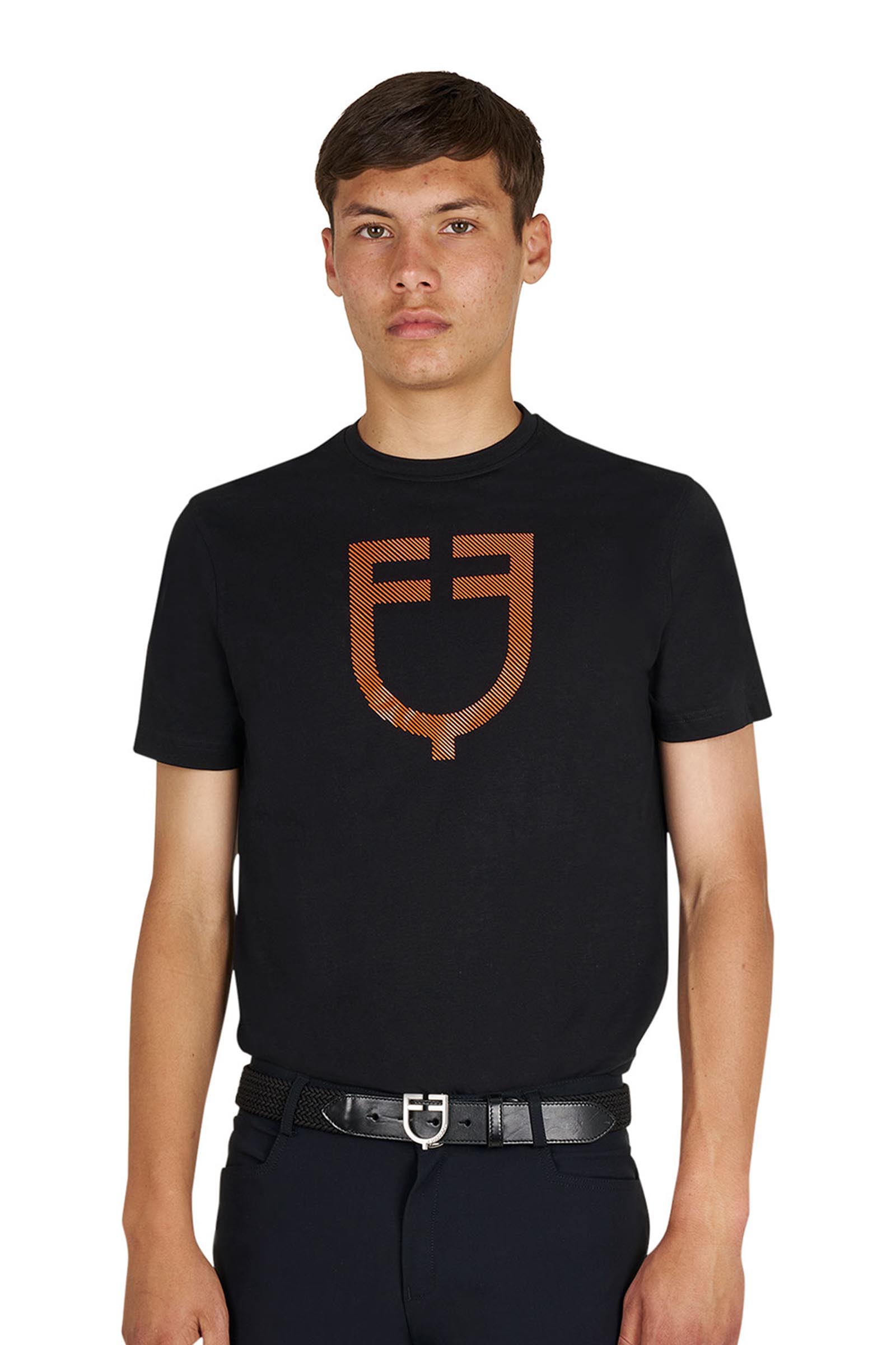 Equestro SS2026 Herre Basic T-shirt med blankt logo  