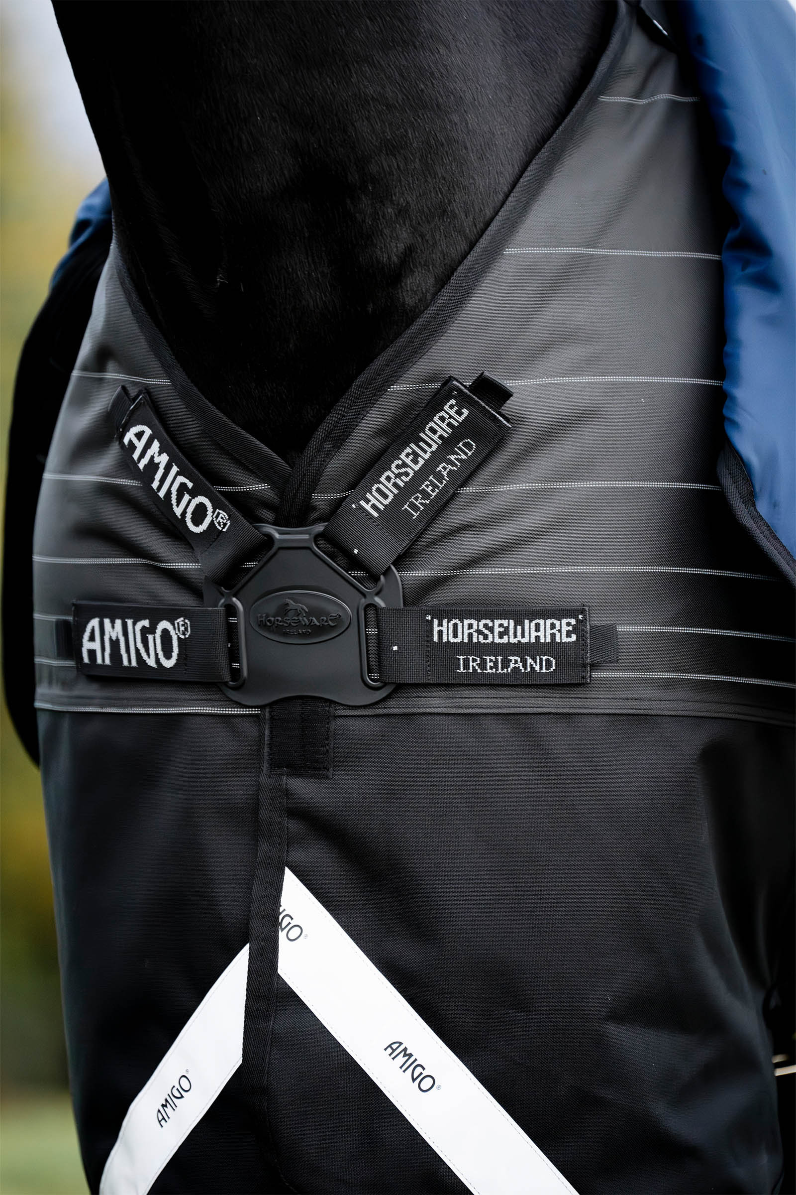 Horseware Amigo 1200D FieldSafe Reflectech Plus turnoutd&aelig;kken, 100 g