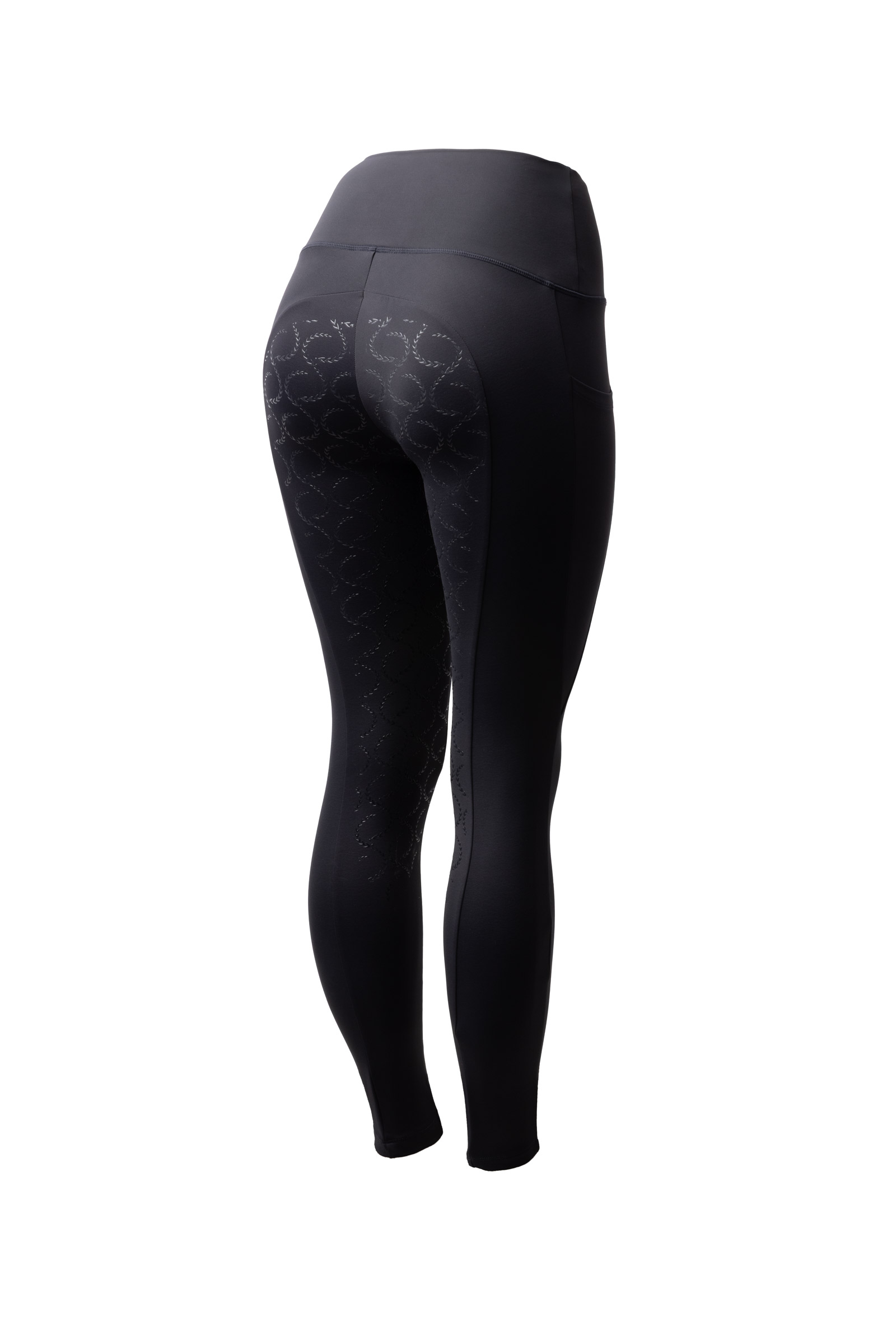 dark nay Horze Gillian Damernes Thermo fuldgrip leggings