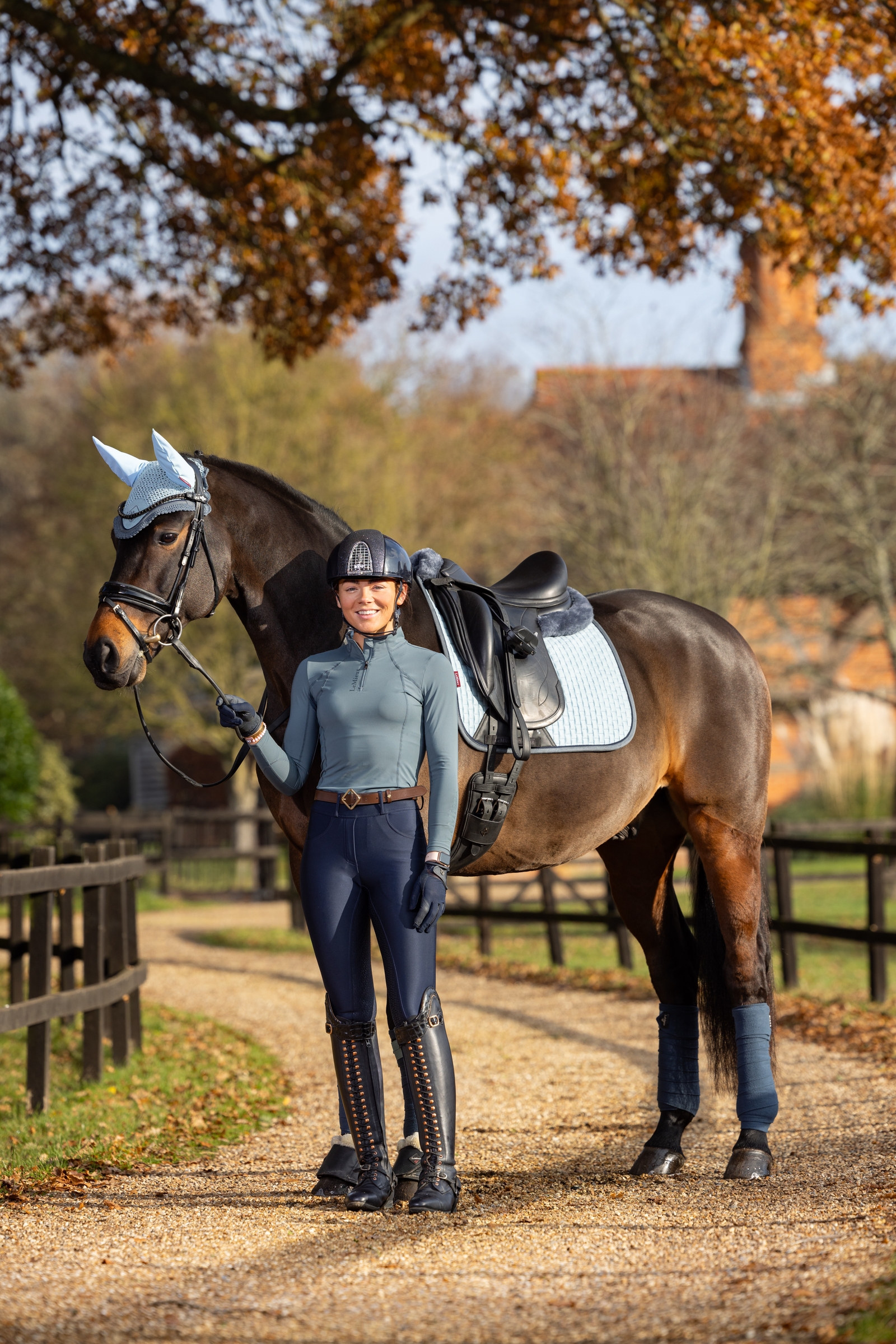 LeMieux ruskinds firkantet dressur sadelunderlag